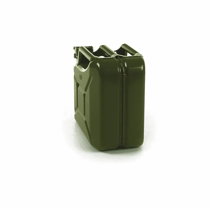 Metallo Jerry Can 10L Benzina Diesel Contenitore Carburante Beccuccio Verde