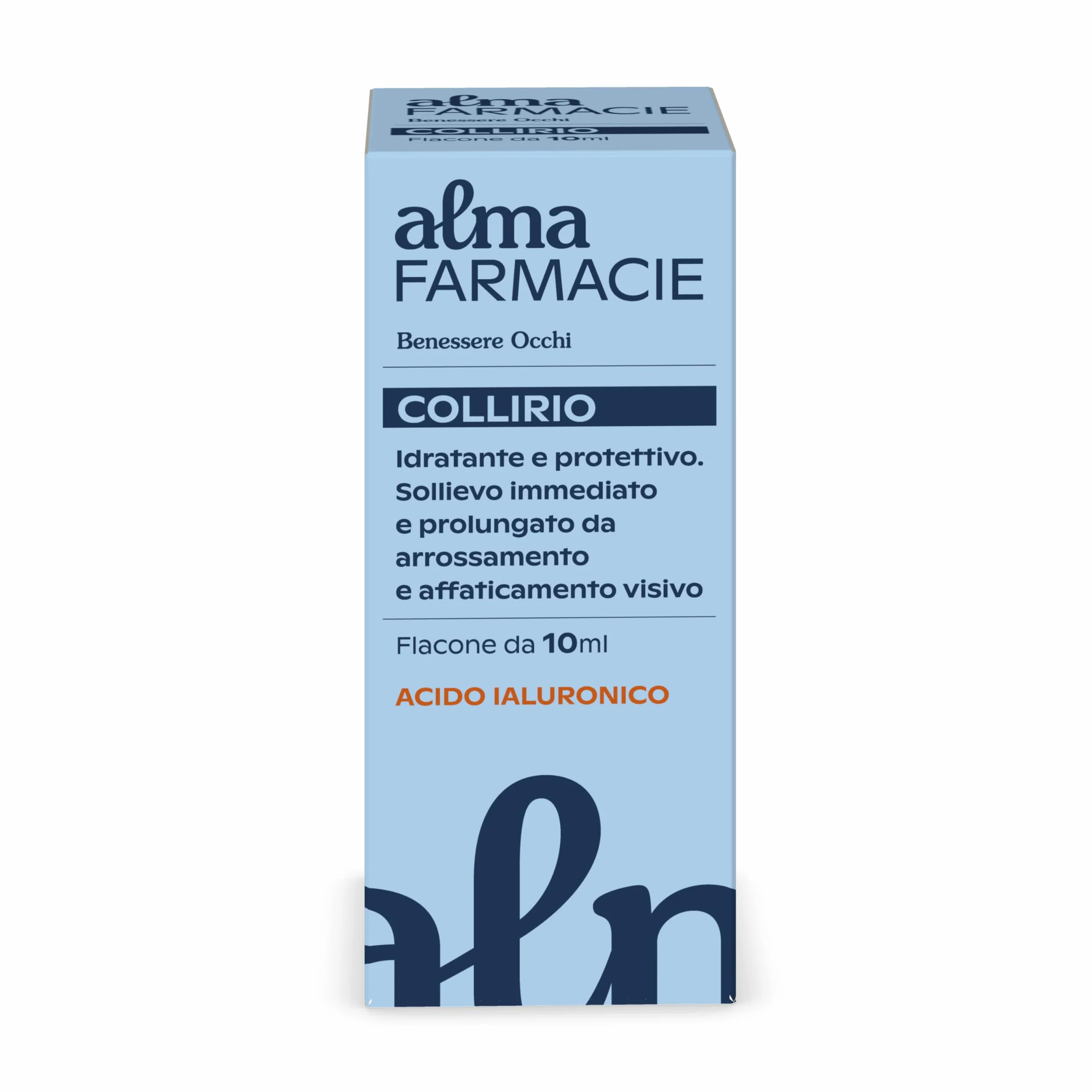 Collirio Alma Farmacie con Acido Ialuronico e Glicerina, Camomilla, Amamelide, Euphrasia, Mirtillo, Flacone 10 ml