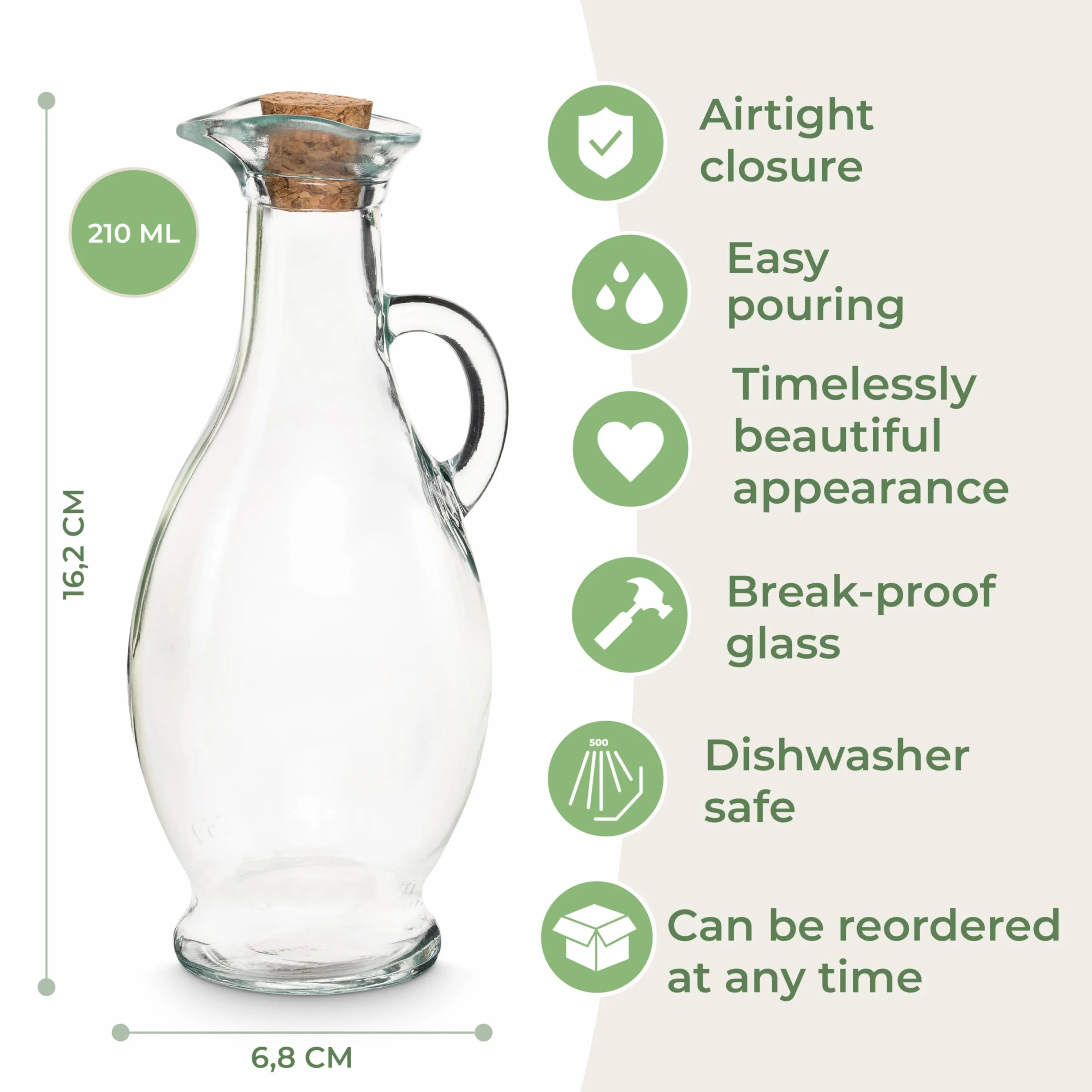 Riscaldatore olio da massaggio MASSAGE-EXPERT 5 minuti 0-100°C vetro