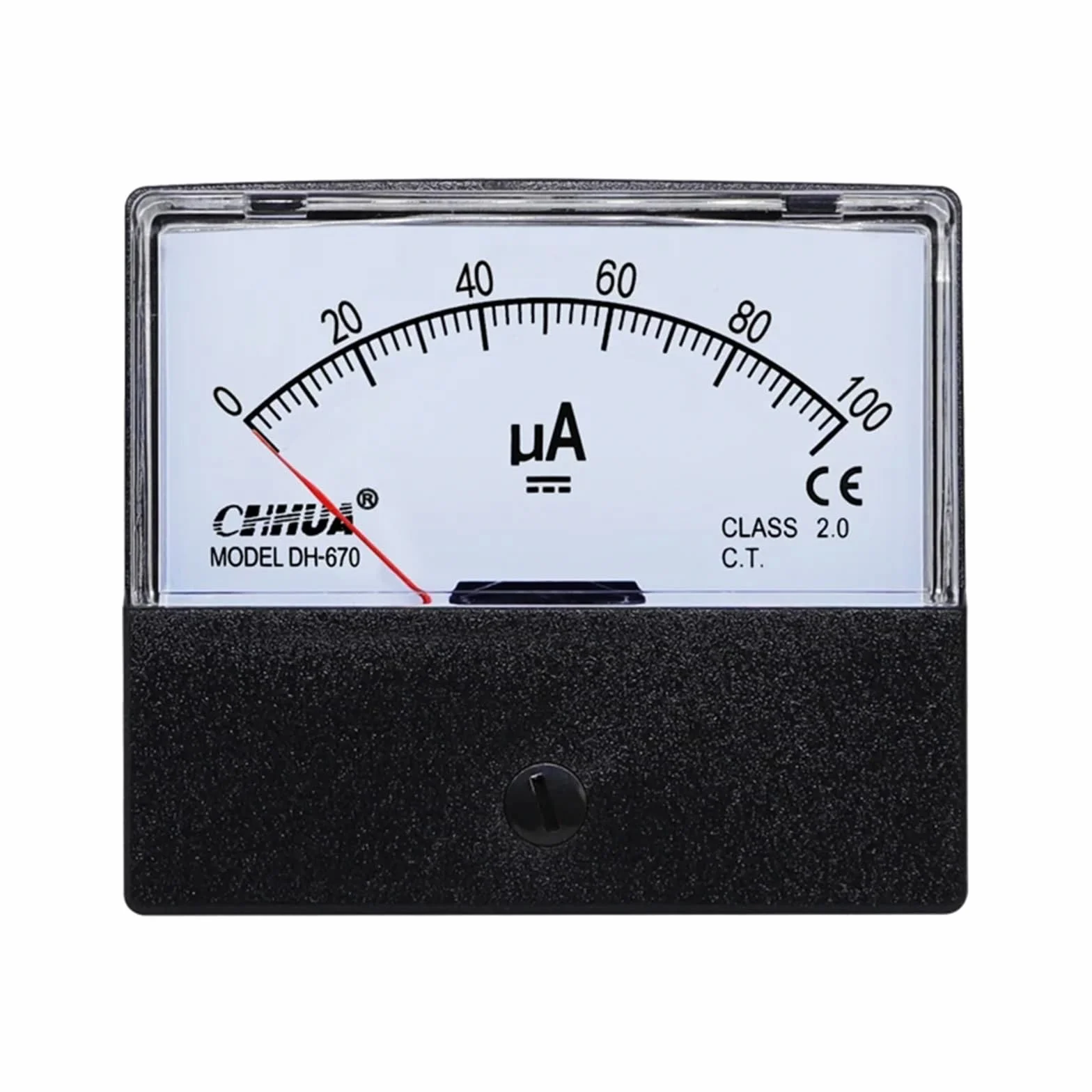 DH-670 uA Microamperometro analogico Pannello Amperometro Misuratore di corrente Tester di corrente DC50uA 100uA 200uA 300uA 500uA 1000uA(100uA)
