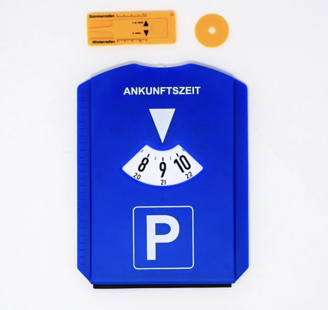 Park Disco con Raschietto per Ghiaccio per Auto Blu