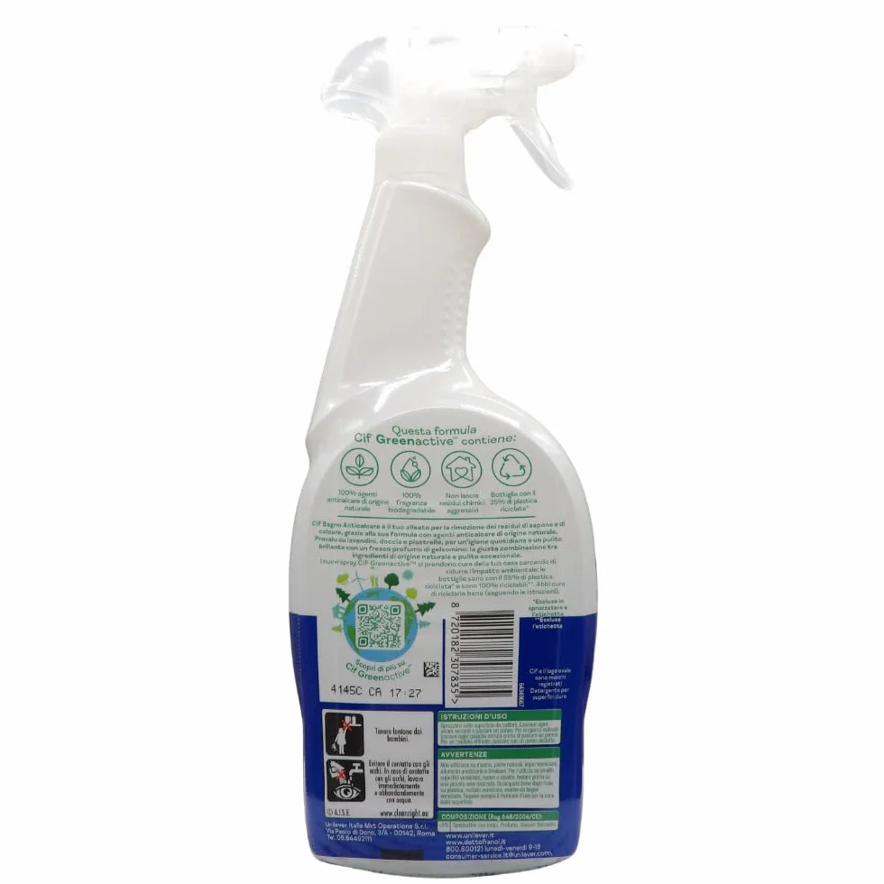 BAGNO ANTICALCARE Spray 650ml + Panno In Lattice SOFT 30x30 - Profumo Di Gelsomino