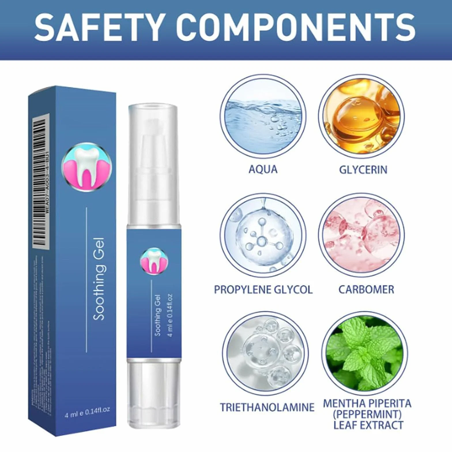GumEase Gum Gel riparazione denti gengive lenitivo istantaneo penna essenza alito fresco igiene orale