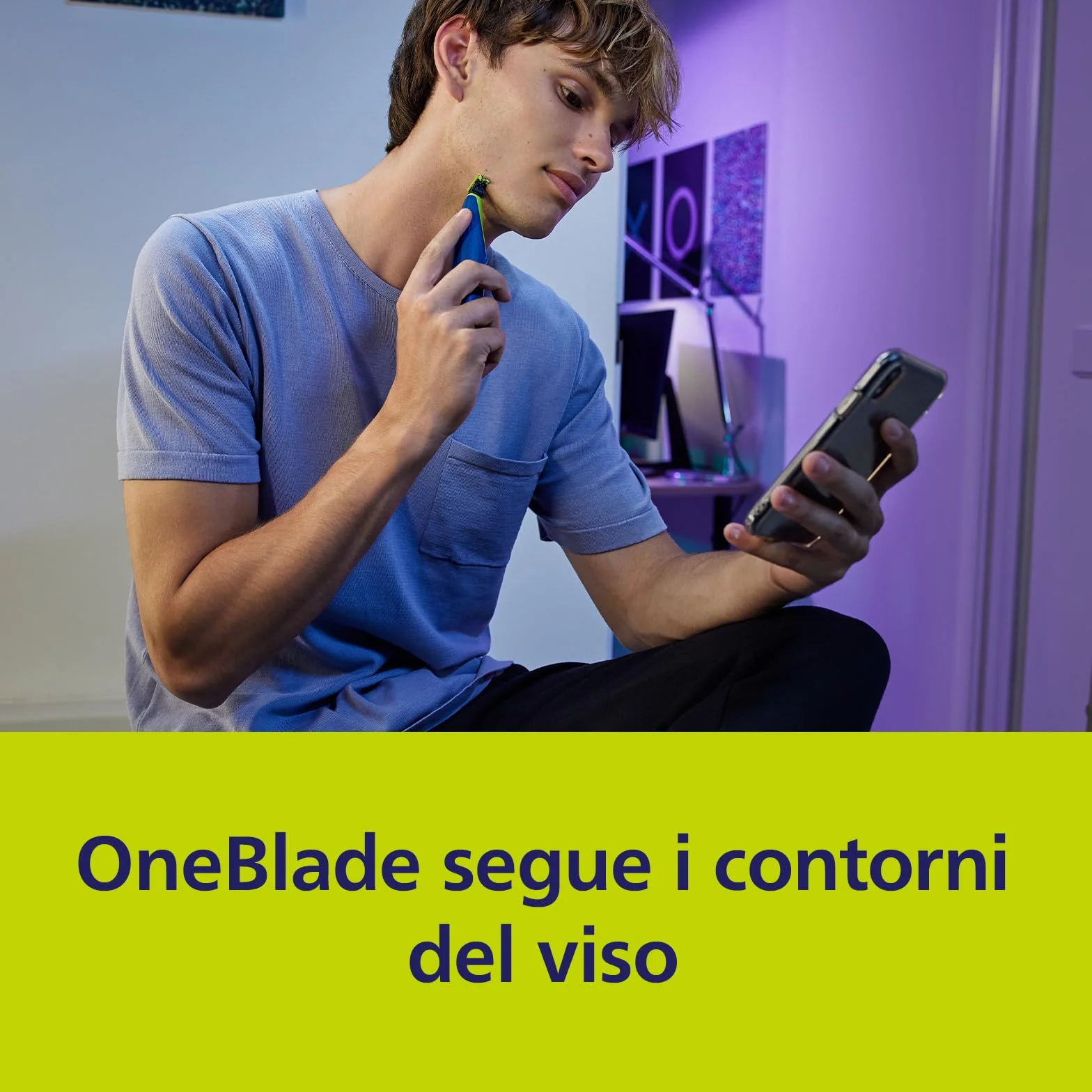 Philips OneBlade First Shave QP215/50 lama di ricambio delicata sulla pelle 1x