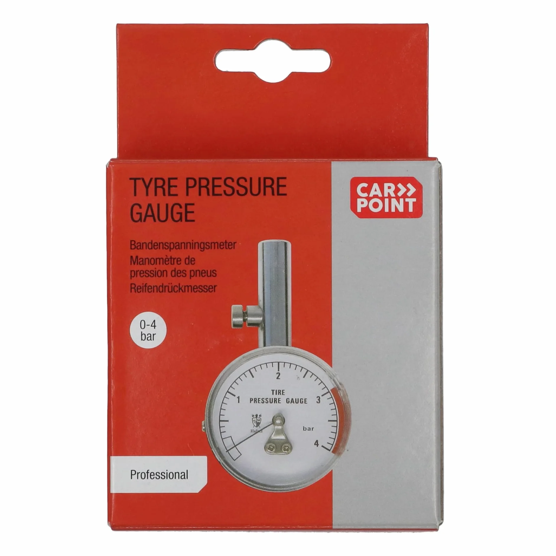 CARPOINT Manometro per pressione gomme cromo