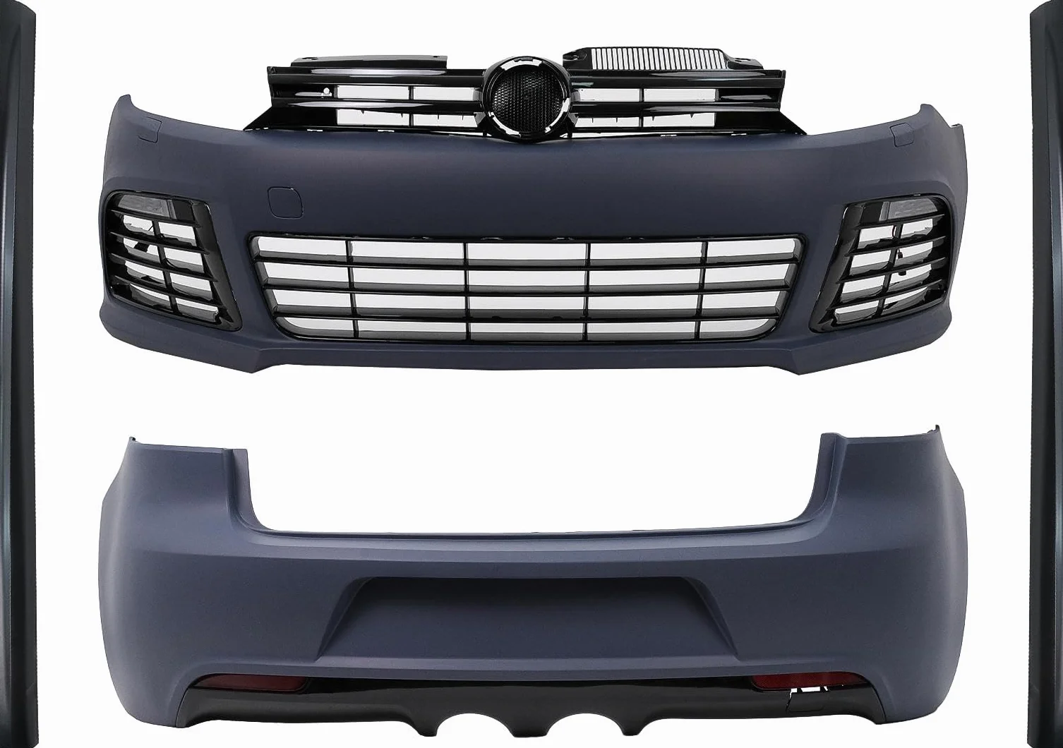 KITT CBVWG6R20CN - Kit carrozzeria compatibile con Golf 6 08-13 Hatchback griglia paraurti DRL minigonne laterali