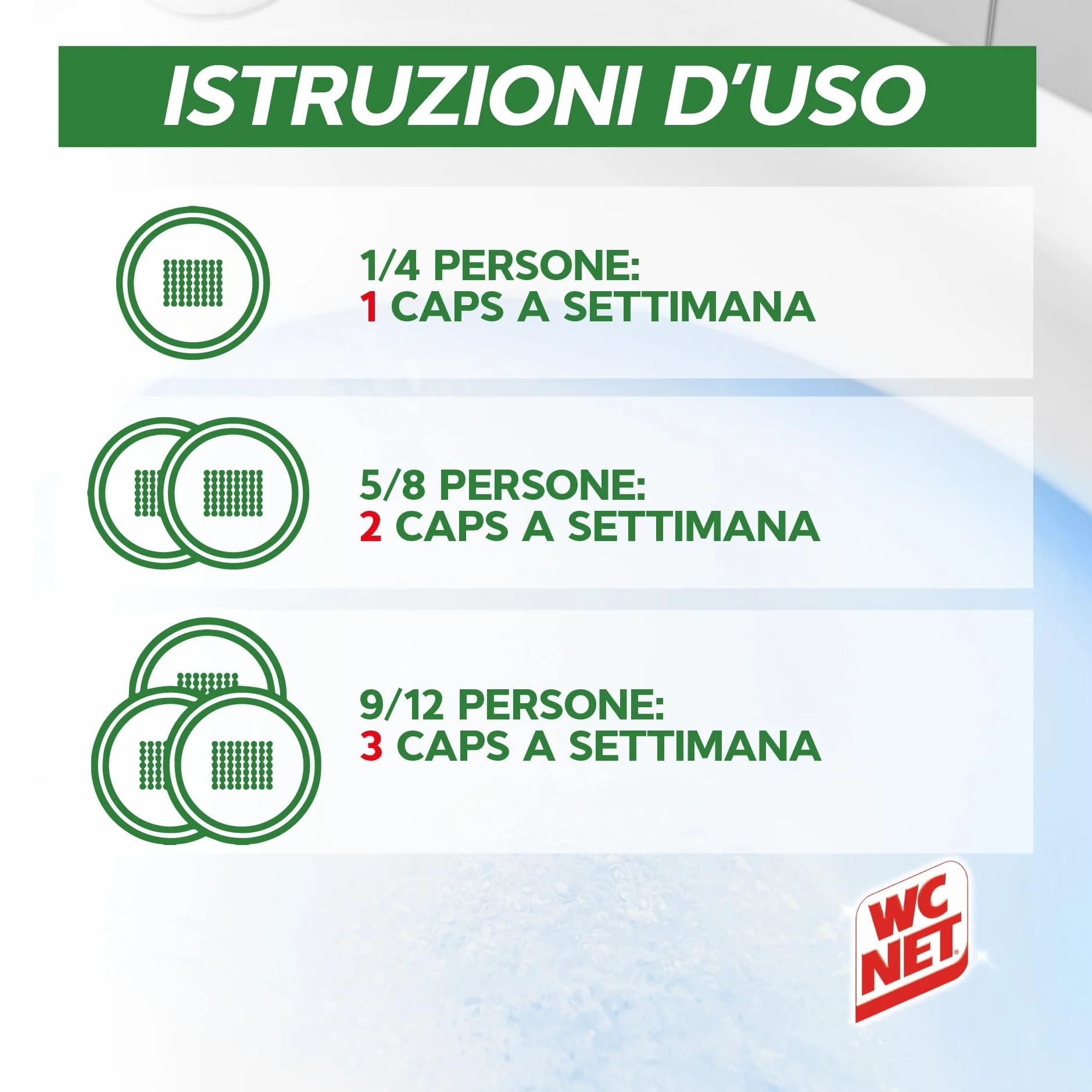Wc Net Professional 20 Caps Capsule Idrosolubili per WC Scioglie Ingorghi