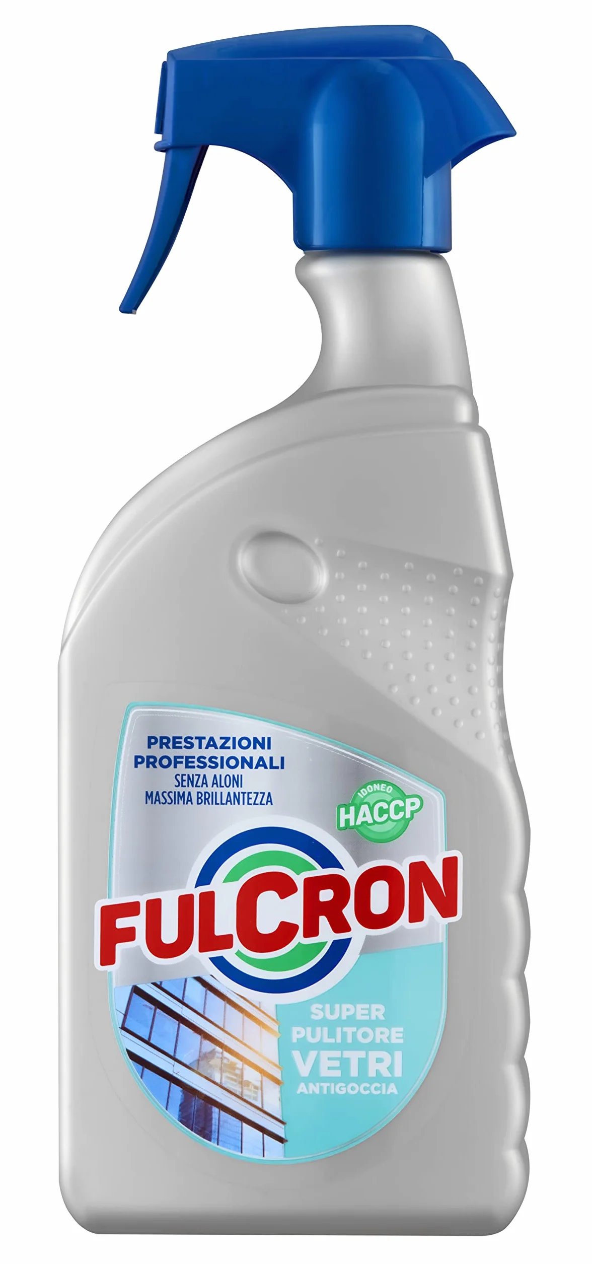 FULCRON 2564 Super Pulitore Vetri 750 ml, Detergente Vetri, Specchi, Cristalli