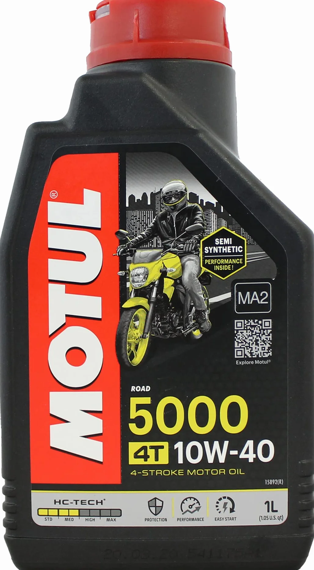 Motul 5000 10W40 Olio per motocicletta 4 tempi 1L semi sintetico