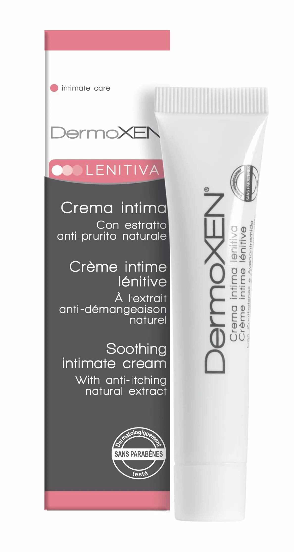 DERMOXEN Crema Intima Lenitiva 20ml per Prurito e Bruciore, Irritazione Vaginale e Post Depilazione