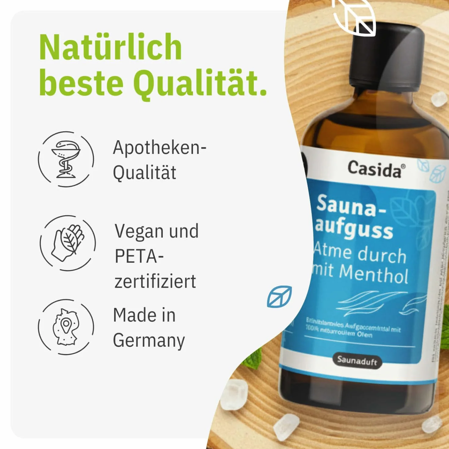 Casida Infusione per sauna mentolo oli essenziali naturali limone pompelmo eucalipto 100 ml
