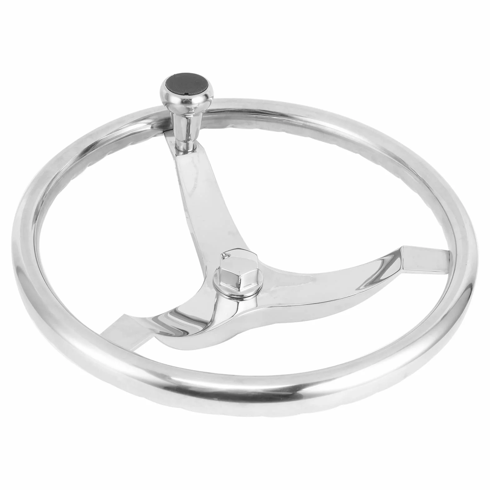 Volante per Barca in Acciaio Inossidabile a 3 Razze Hardware Marino Resistente Alle Intemperie