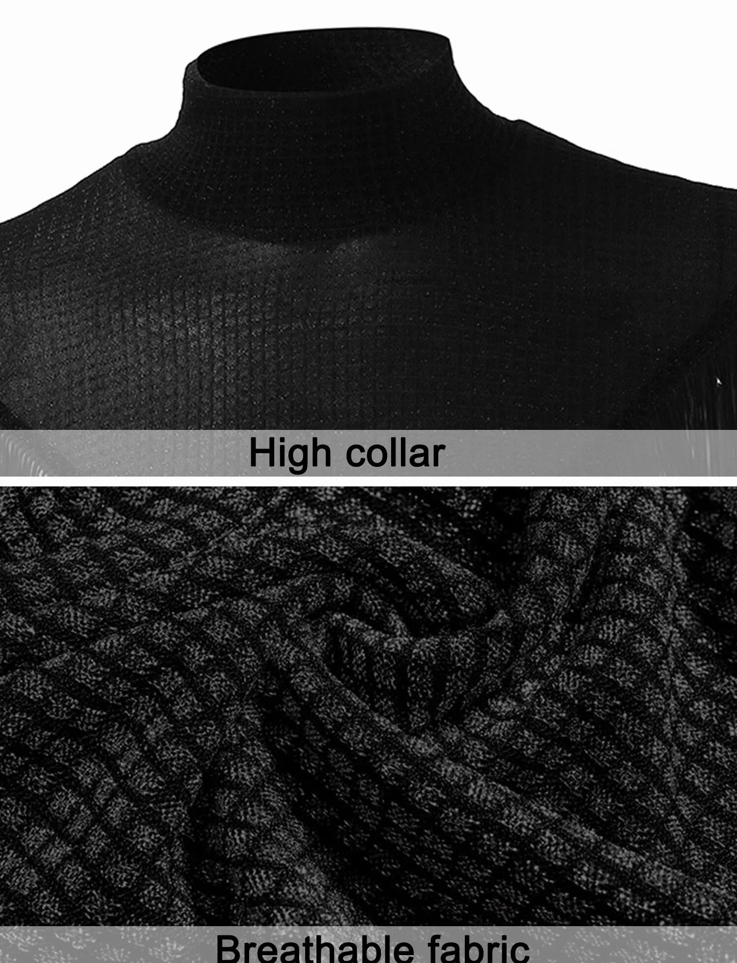 AIEOE Maglia da uomo trasparente Top Sexy Clubwear Manica Lunga Pizzo Shirt