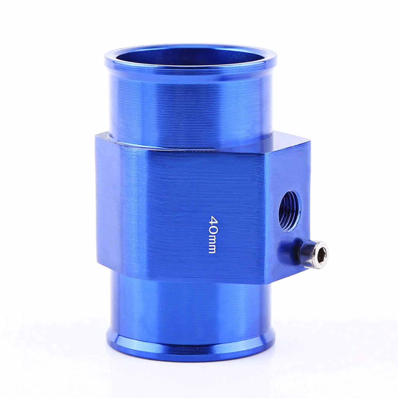 Sensore Temperatura Acqua - Adattatore universale per tubo flessibile per auto, adattatore per sensore di temperatura per tubo flessibile per tubo flessibile in lega di alluminio(40mm)