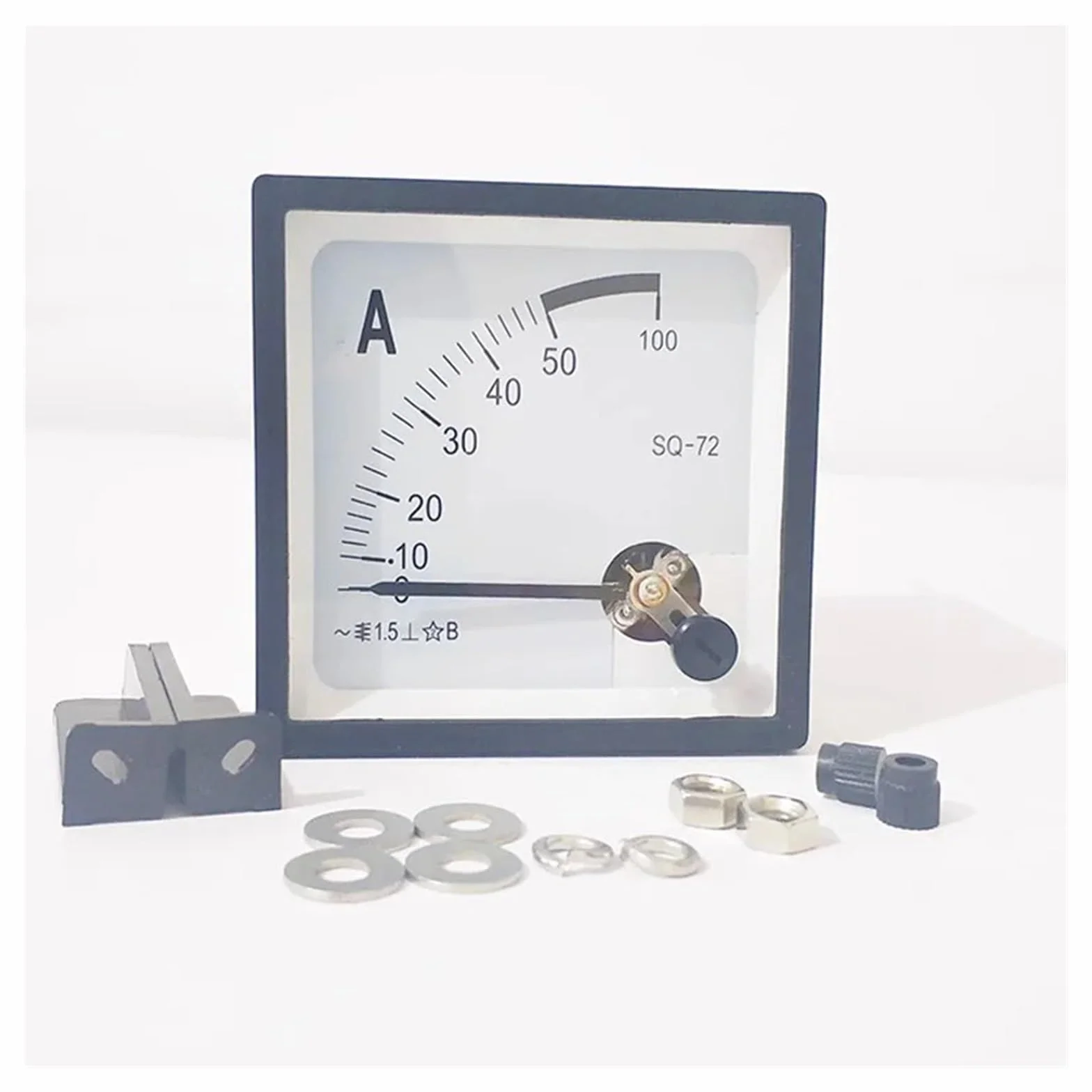 amperometro SQ-72 puntatore 72 * 72 mm amperometro AC 1A 2A 3A 5A 10A 15A 20A 30A 50A SQ-72 Serie AMP misuratore analogico 72x72 mm Dimensioni CZ-72(3A)