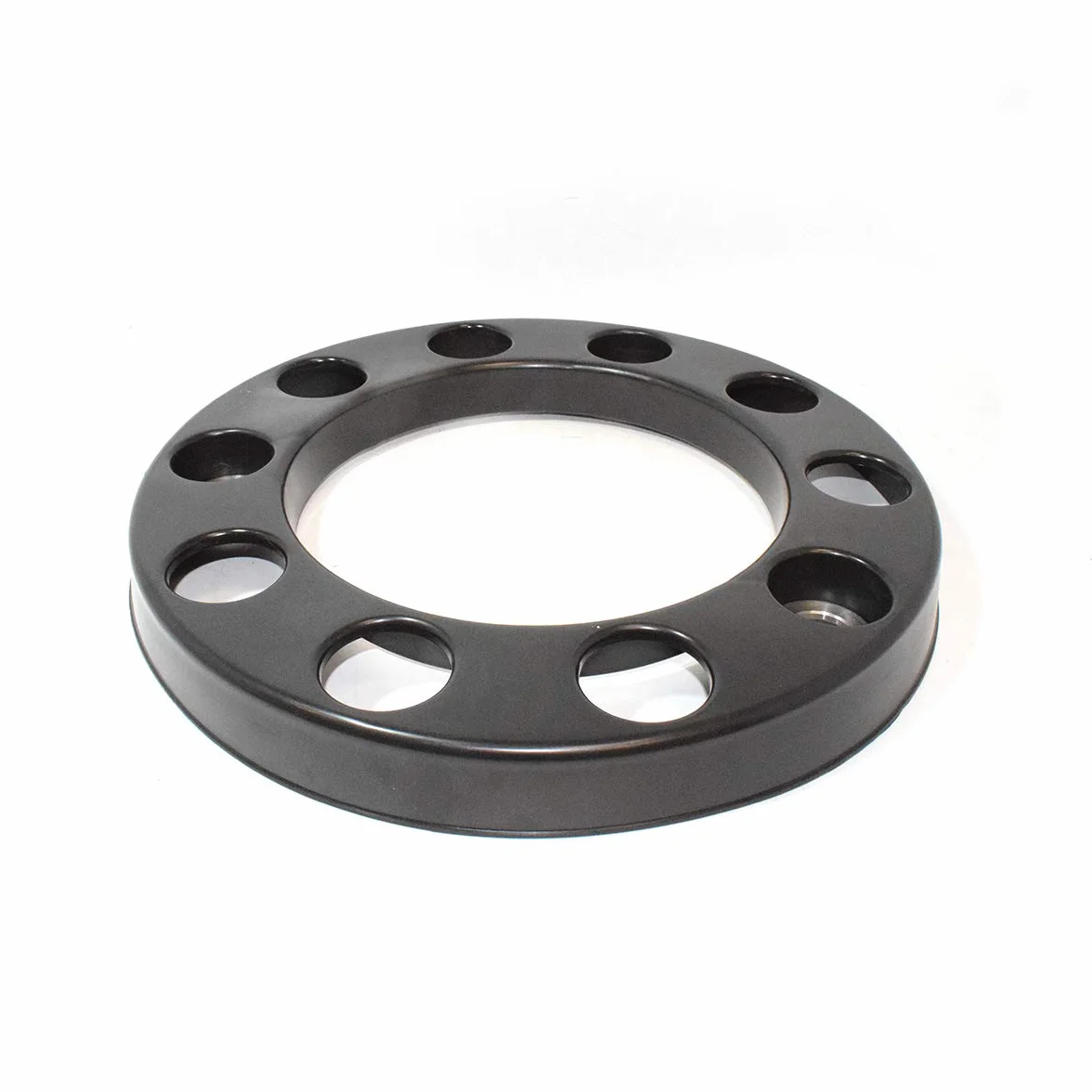 2X Coperture per bulloni delle ruote per camion Copricerchi universali Radzierblenden per rimorchi lucidate a specchio in 22,5 pollici (57,15 cm) in plastica nero