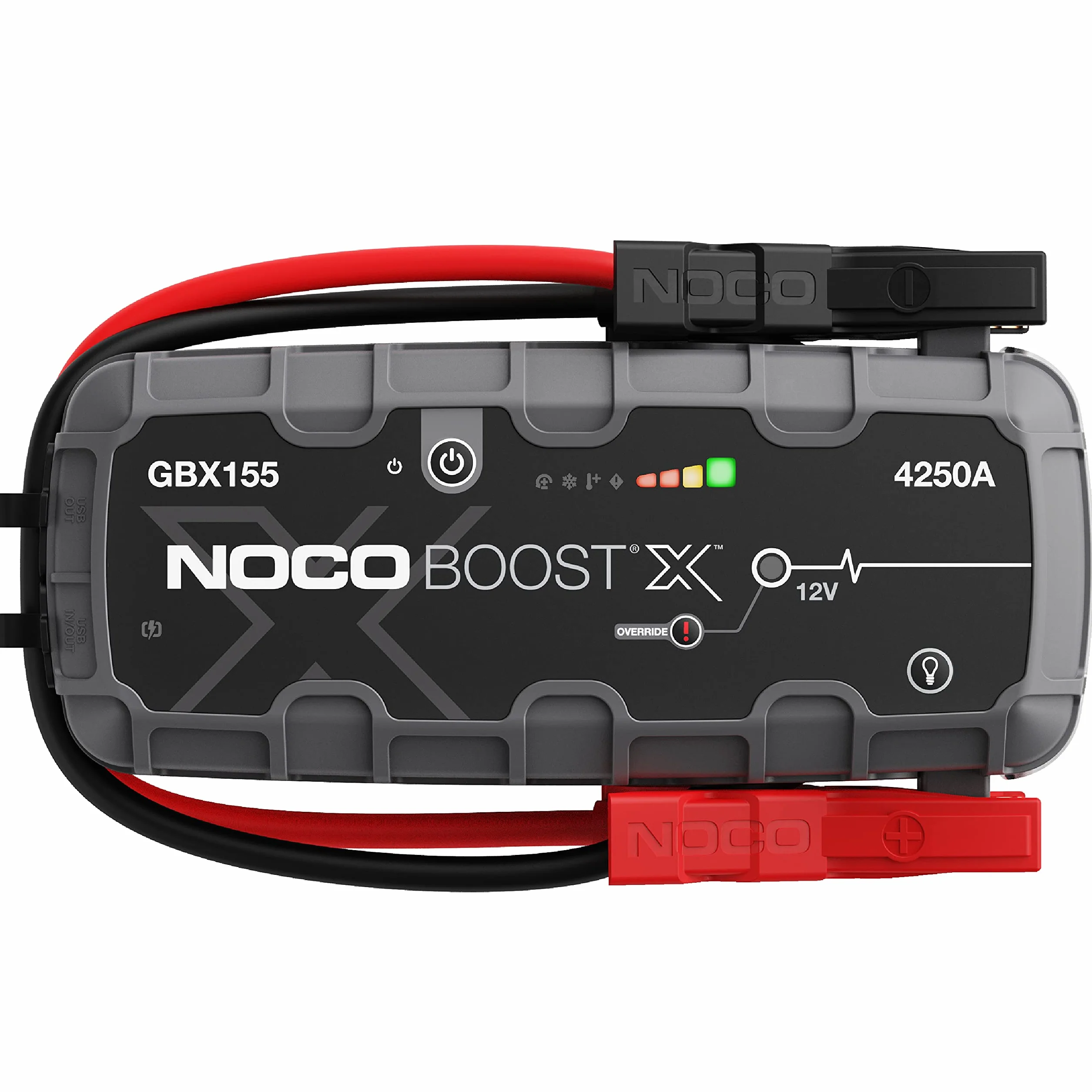 NOCO Boost X GBX155: Avviatore di Emergenza UltraSafe 4250A – Booster Batteria al Litio 12V, Caricabatteria Portatile Power Bank e Cavi Avviamento – Per Motori Benzina fino a 10L e Diesel fino a 8L