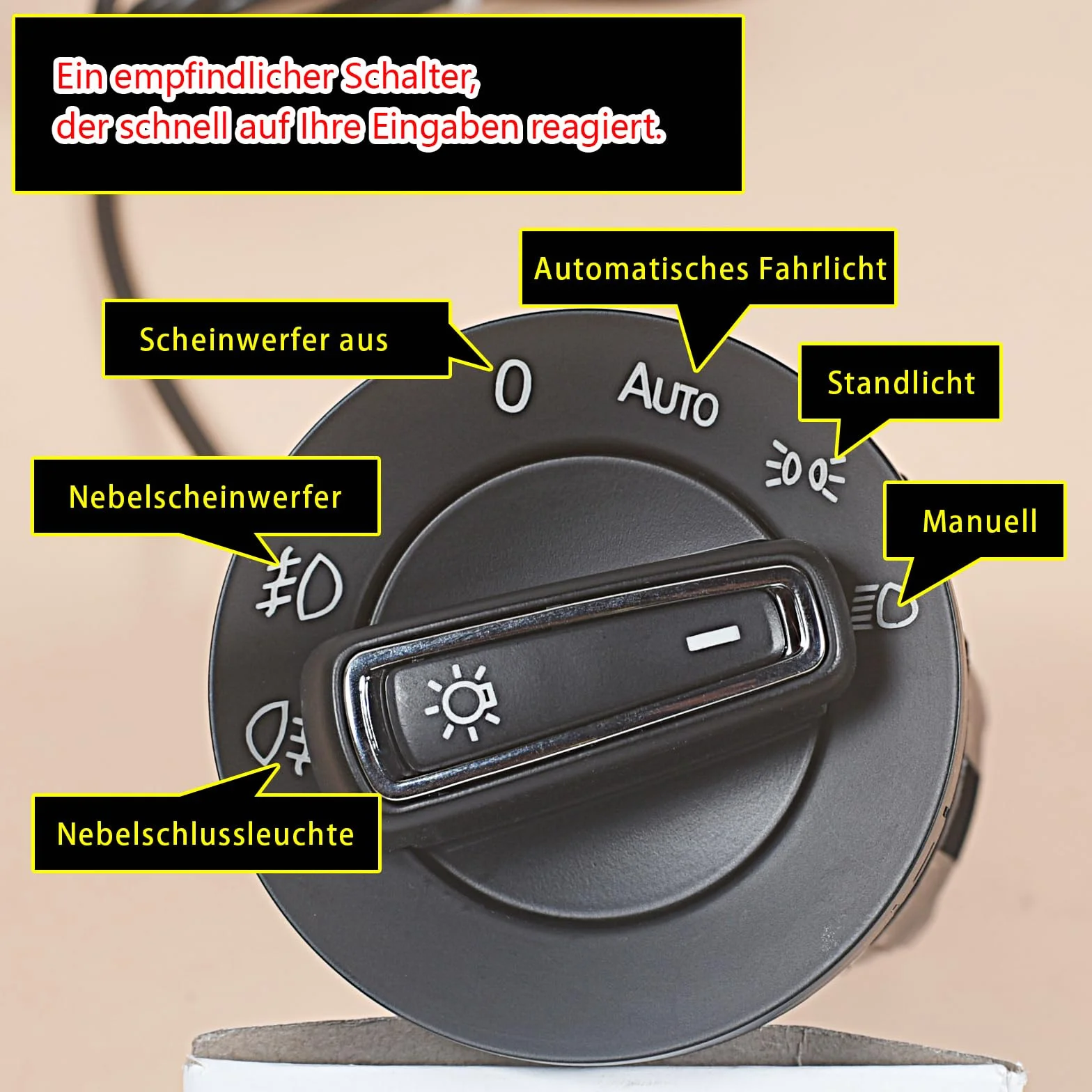Interruttore automatico della luce T5 per fari auto fendinebbia modulo Mk4 3BD941531 3BD941531A