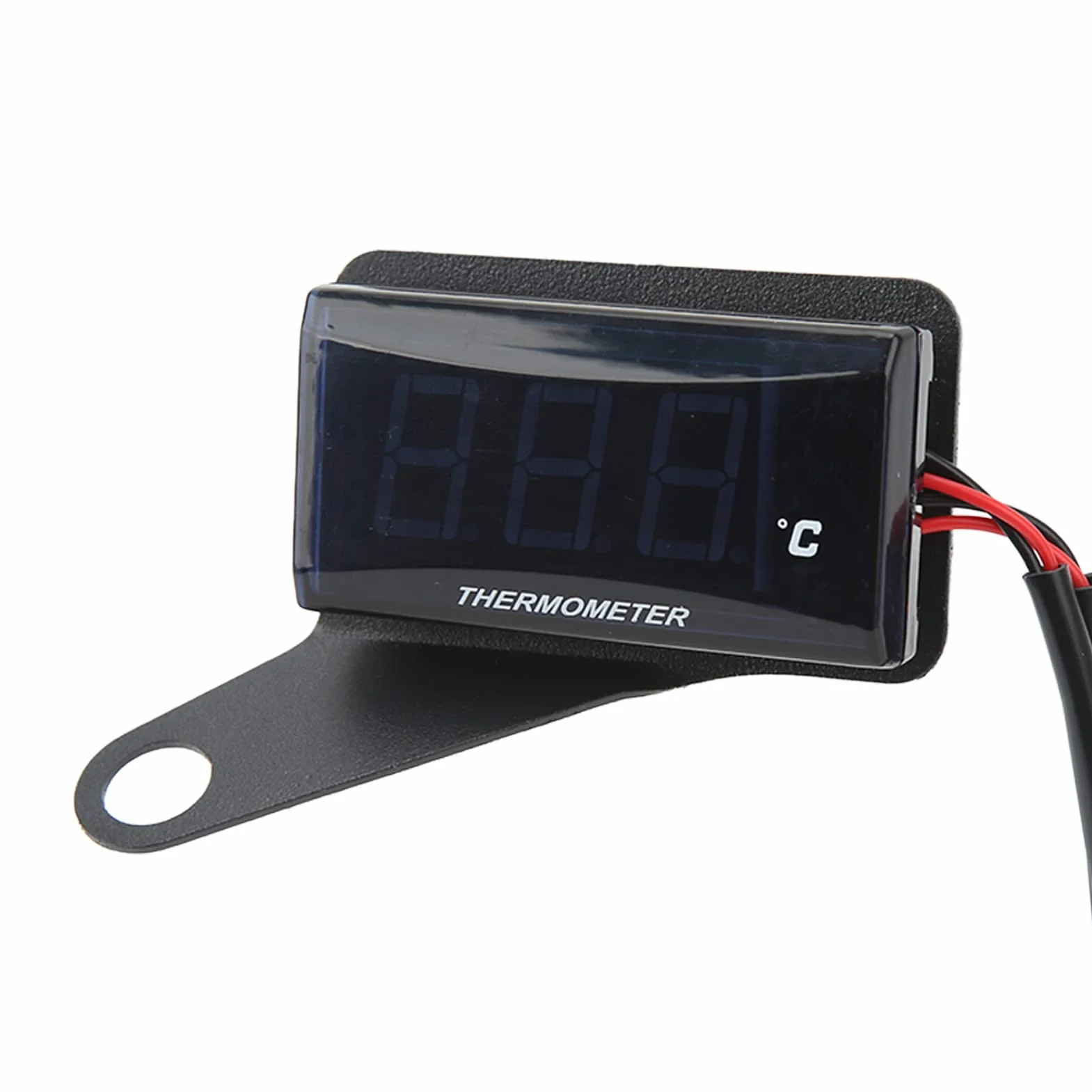 Misuratore di temperatura dell'acqua LCD sottile universale DC12V per gli appassionati di moto con display di definizione (Green Backlight)