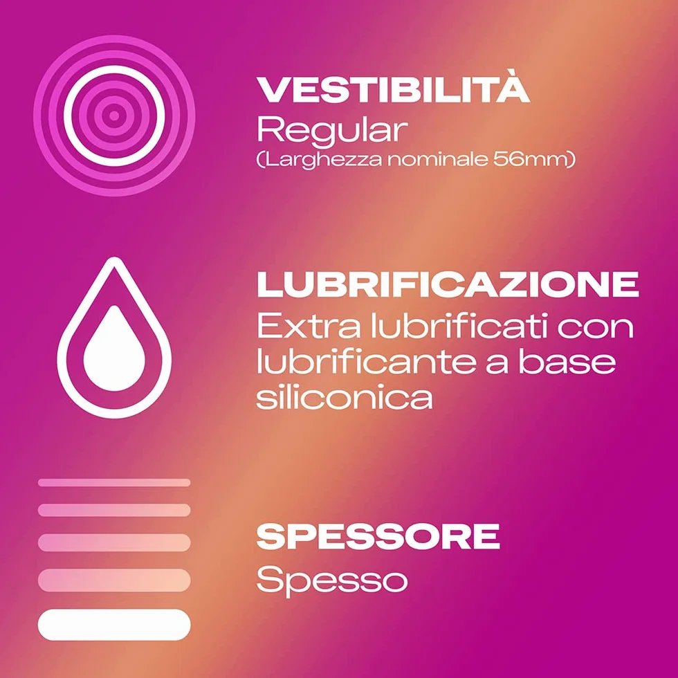 Durex Pleasuremax Preservativi con Rilievi e Nervature 10 Pezzi