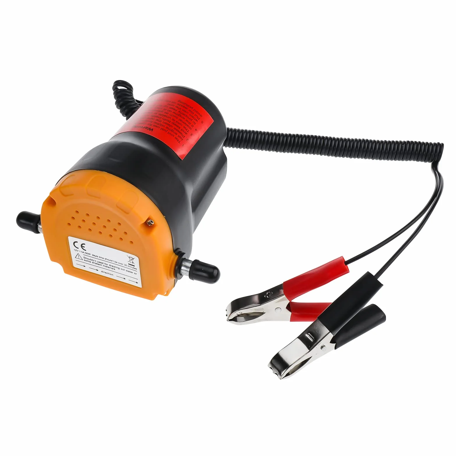 Pompa per Cambio Olio 12V 60W, Pompa di Estrazione Fluido Diesel, Pompa di Aspirazione con Tubi per Barca, Camion, RV, ATV
