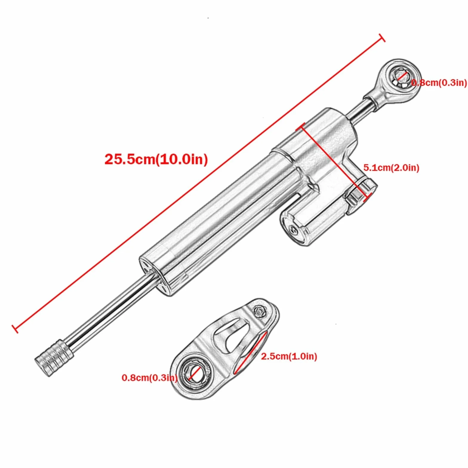 Sterzo Stabilizzare Ammortizzatore Di Controllo Sicurezza Staffa Montaggio Per BMW R1200R 2006 2007 2008 2009-2012 2013 2014 2015 2016 2017 2018