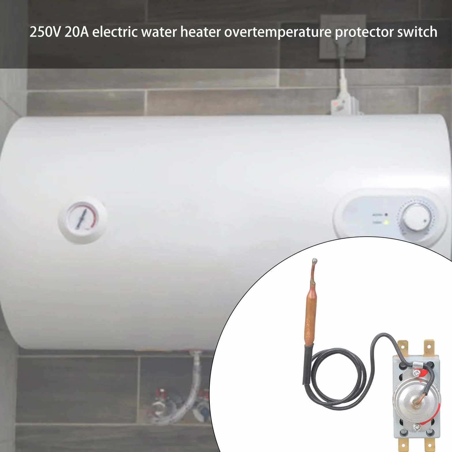 Interruttore di sicurezza per scaldabagni elettrici sopra lo scaldabagno Termostato Home Accessori impostare un controllo preciso della temperatura
