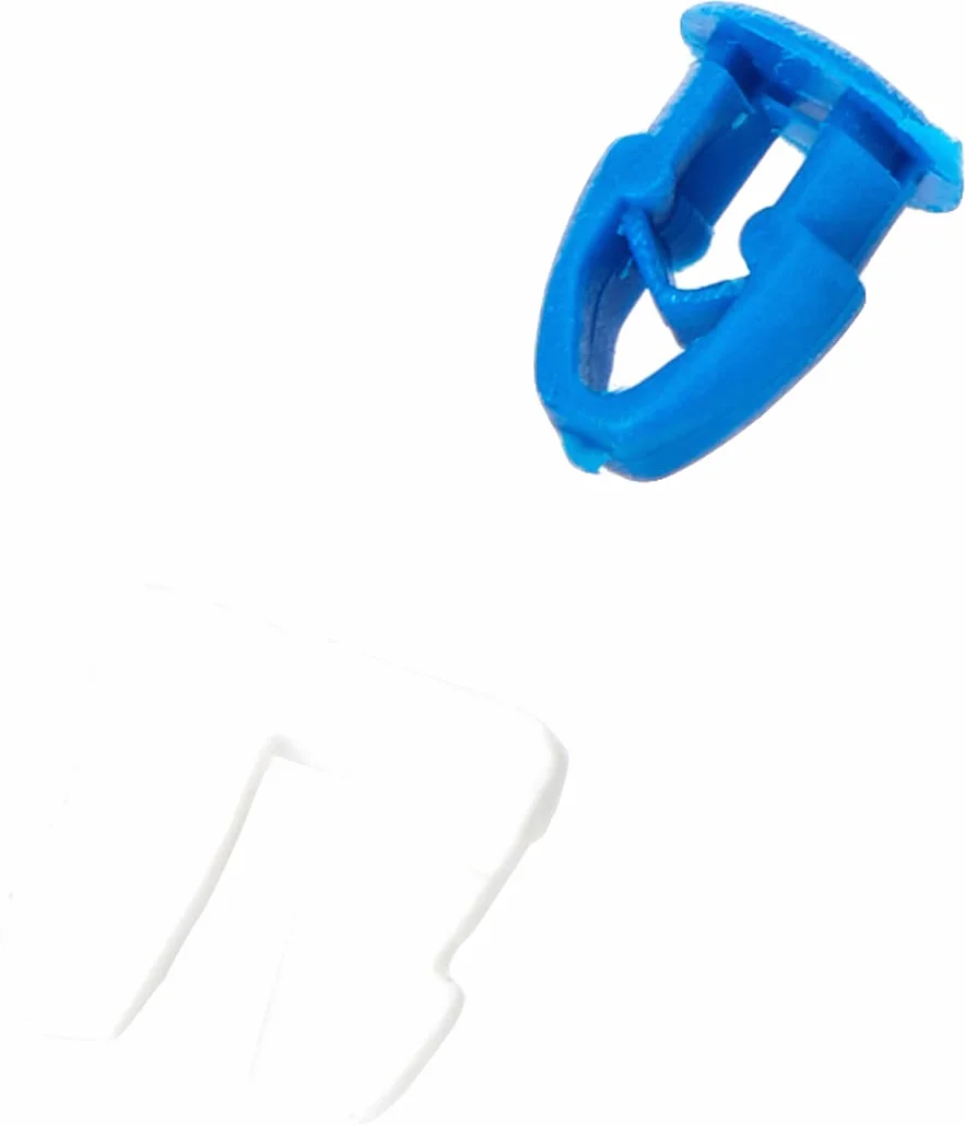 Cora 000116011 Kit 8 Bottoni, 7 Blu e 1 Bianco, 2 Fermi Centrali, Nero