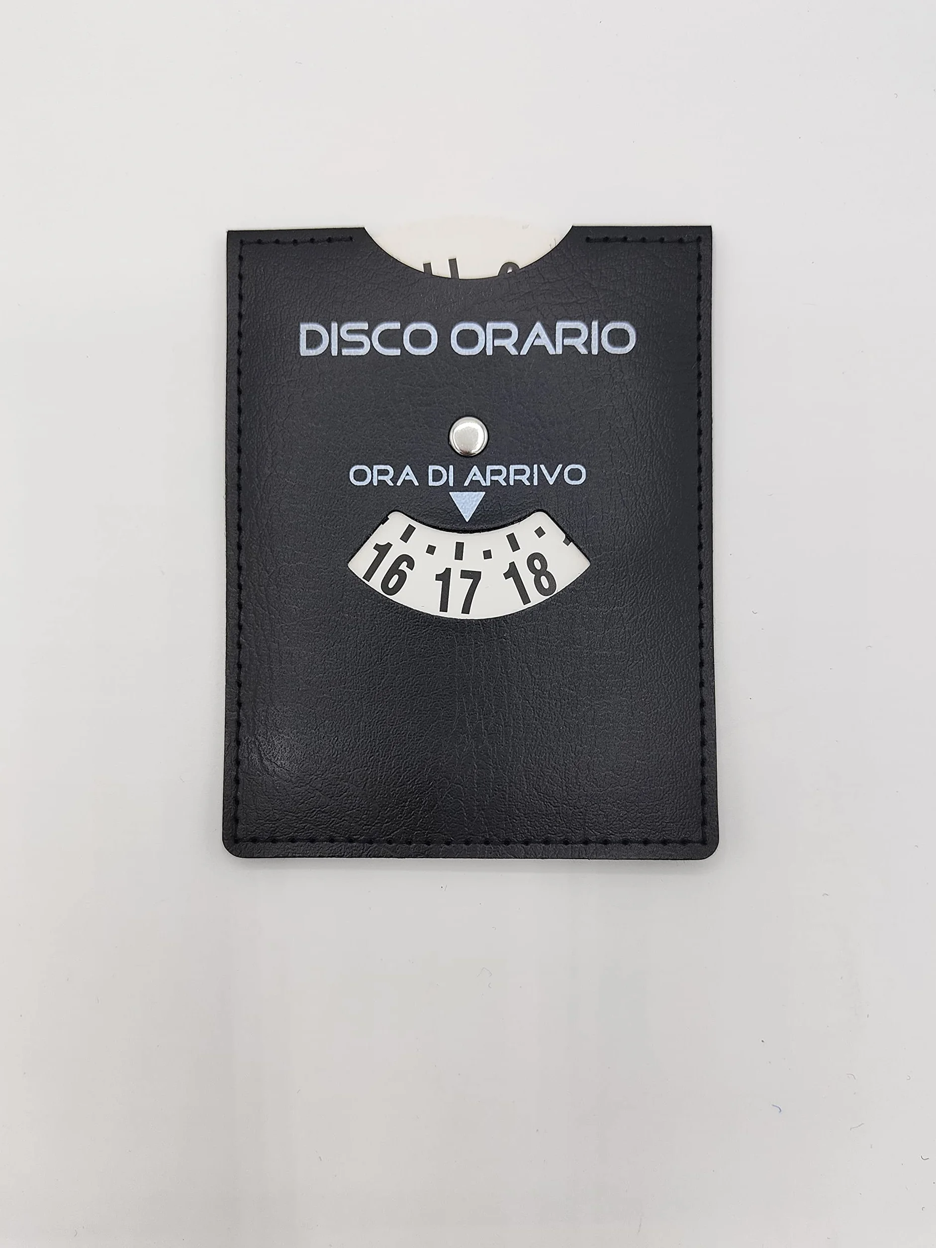 Disco Orario Parcheggio 8-20 Europeo Unificato Timer Auto Camion Camper Nero