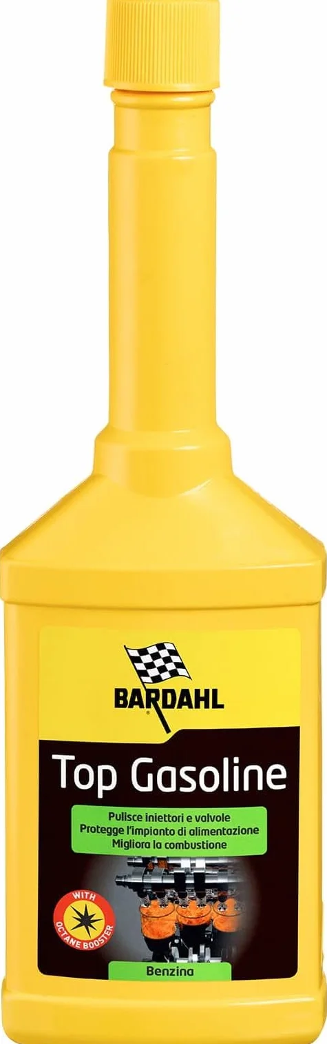 Bardahl - Additivo Top Benzina, Lubrifica e Protegge Tutto il Sistema di Alimentazione, Riduce i Consumi di Carburante e le Emissioni Inquinanti, 4 x 250ml