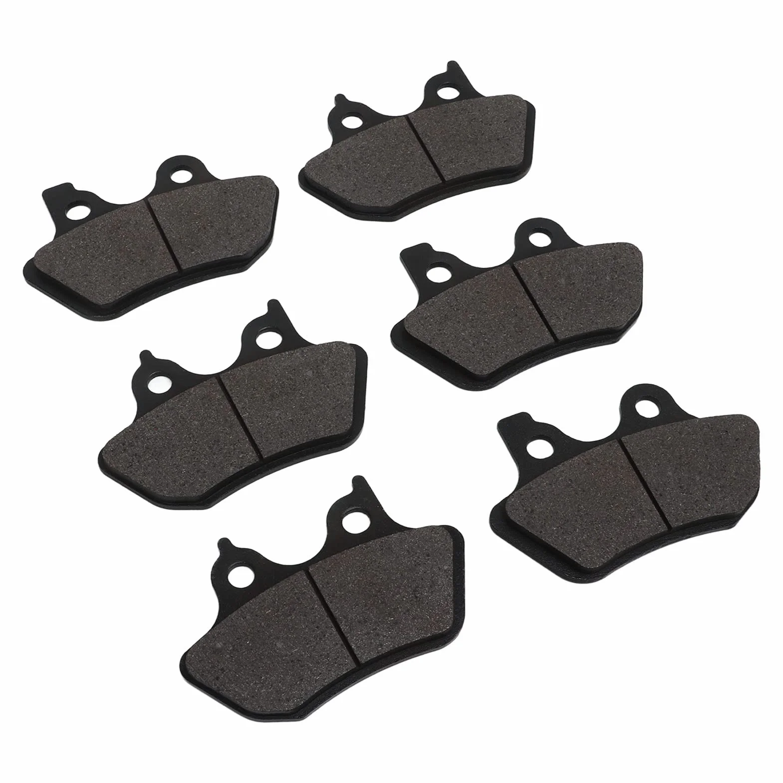 Aramox FA400 Set di 6 Pastiglie Freno Anteriori Posteriori in Metallo