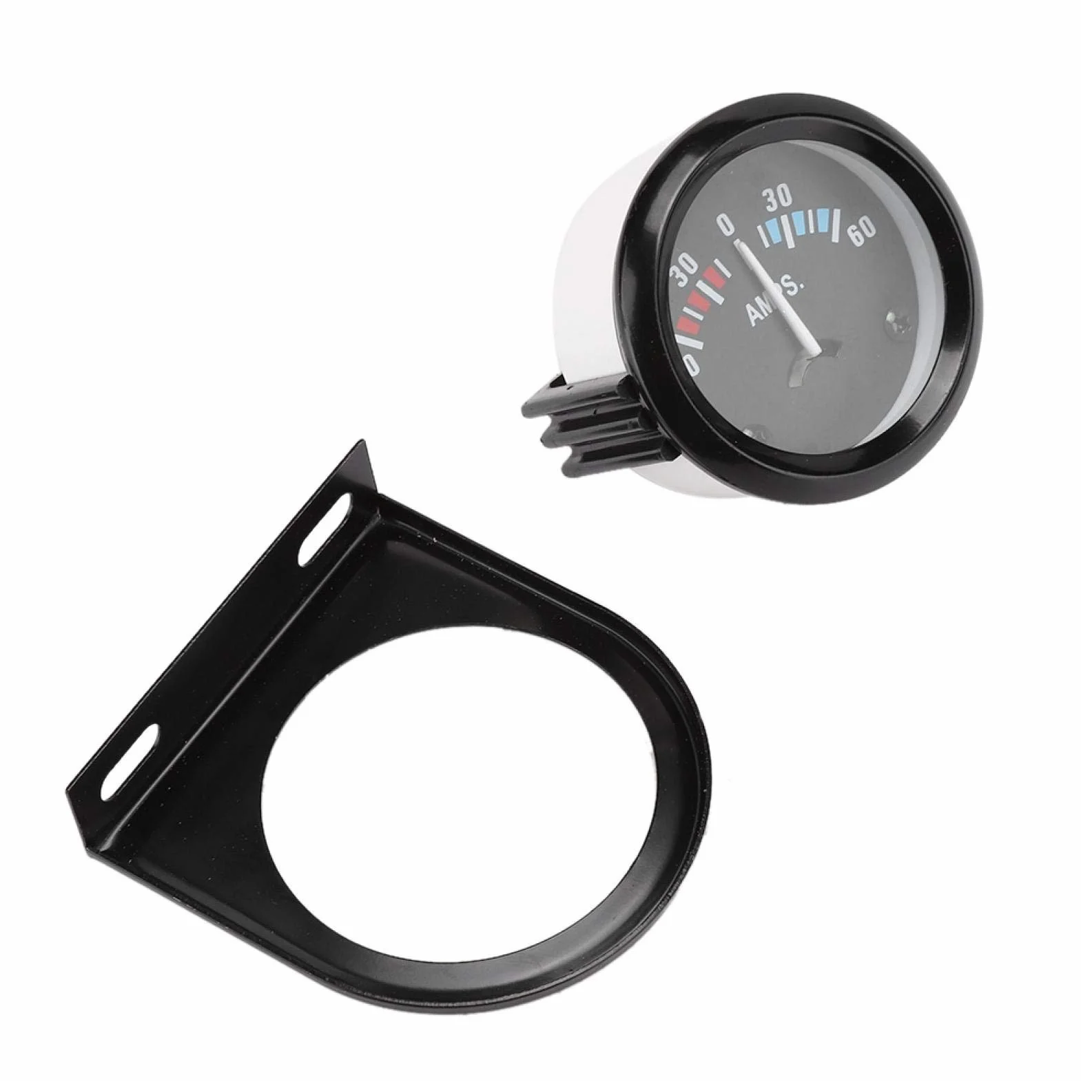 Amperemeter 12 V, amperemetro 12 V, amperemetro per Auto, amperemetro per Auto, amperemetro 2 Pollici, 52 mm, voltmetro 60 – 0 – 60 A, AMP Calibro Volt, Metro per Auto AMP
