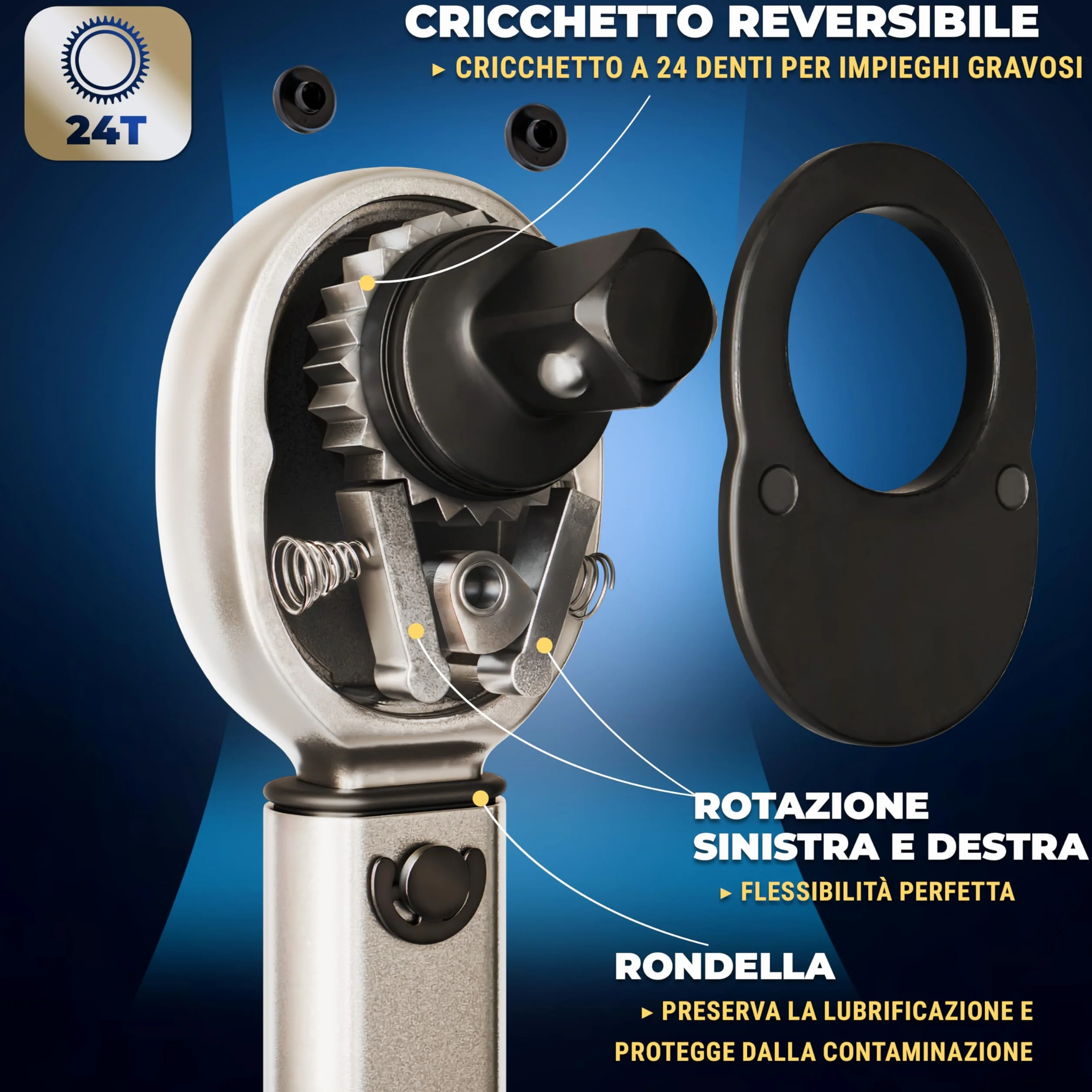 S&R Chiave Dinamometrica 1/2 28-210 Nm Set Professionale con Prolunga e Bussole 17-21mm