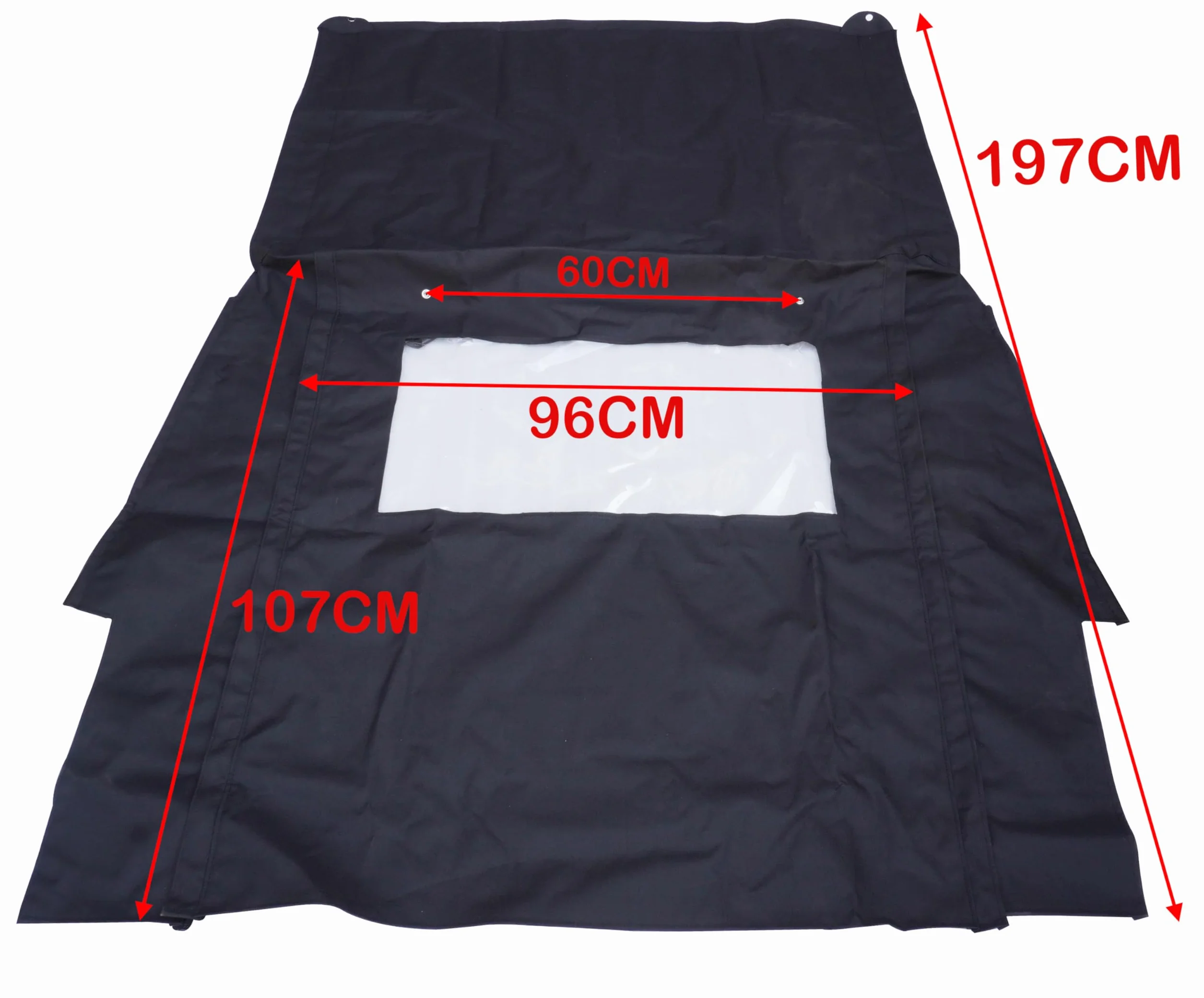 AEspares Compatibile con Suzuki Samurai Sj410 Sj413 Ricambio Bikini Soft Top Nero Lunotto Posteriore
