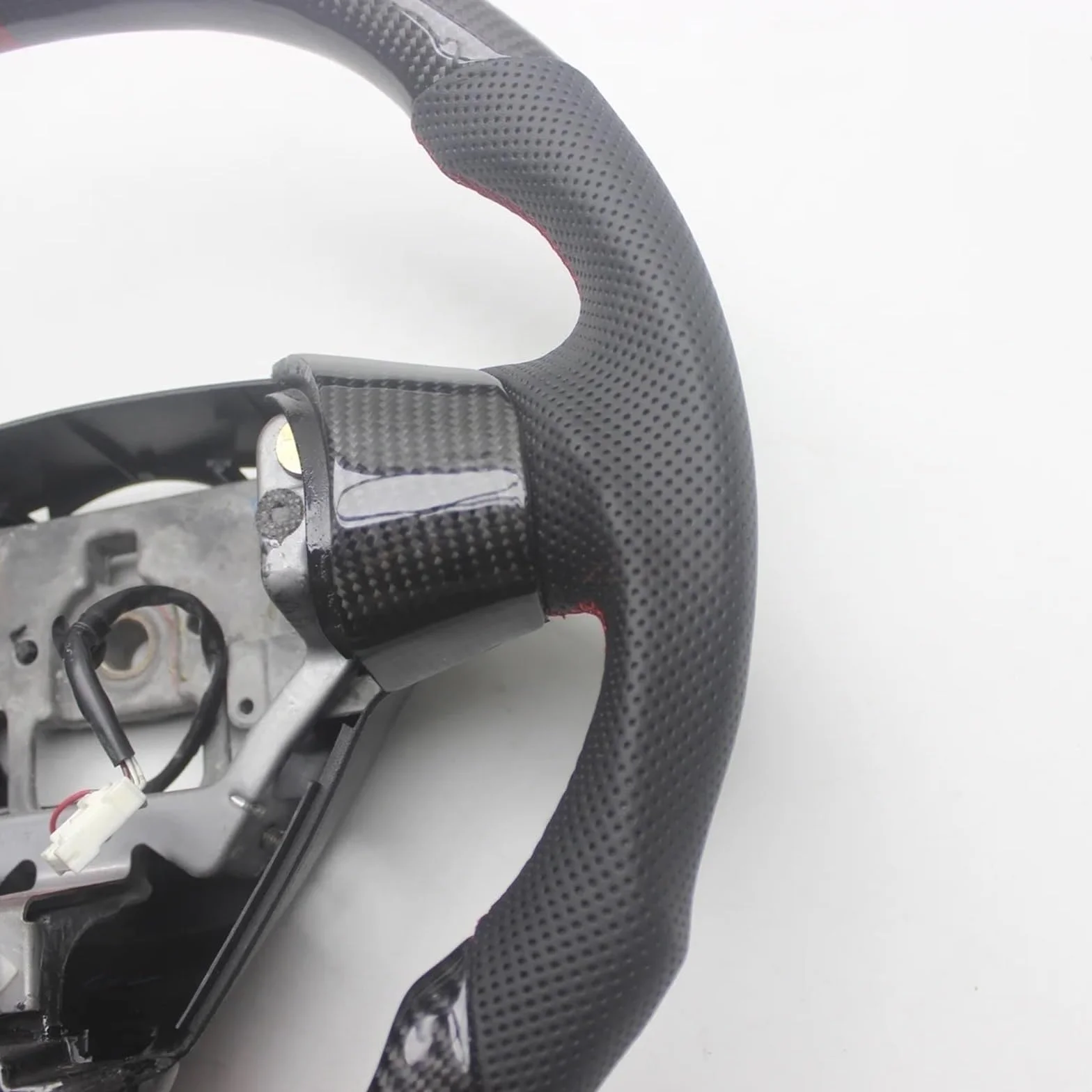 Volante in fibra di carbonio pelle compatibile Mazda RX-8 2004-2008