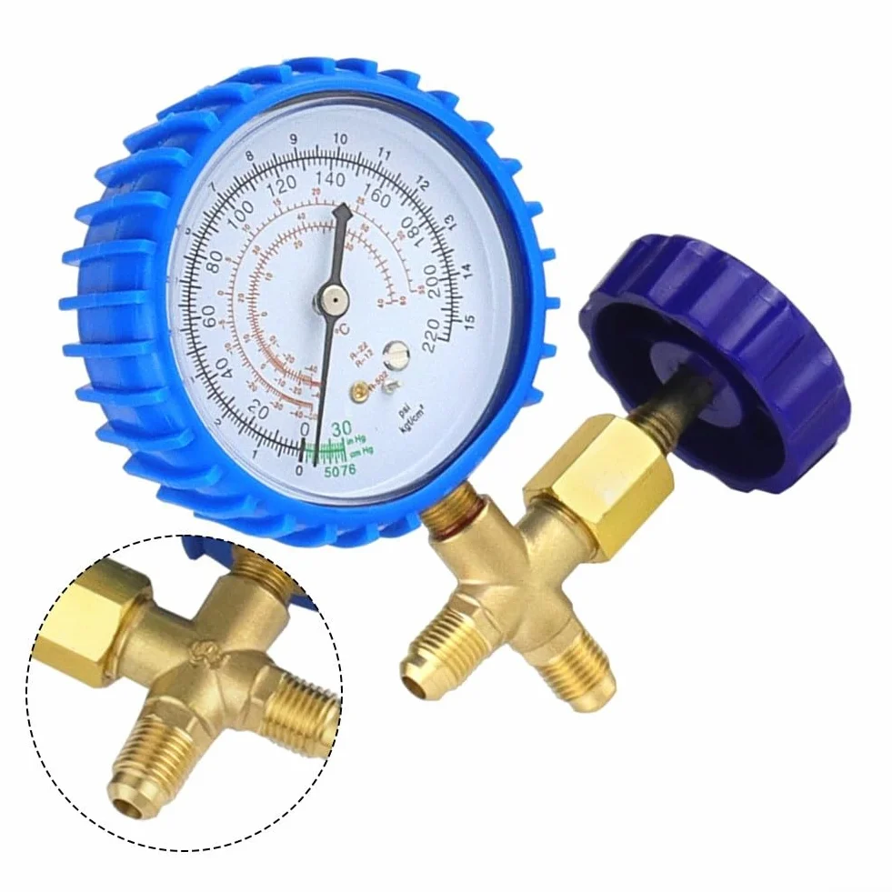 Valvola a manometro singolo bassa pressione R134a R410a compatibile strumenti ricarica aria condizionata