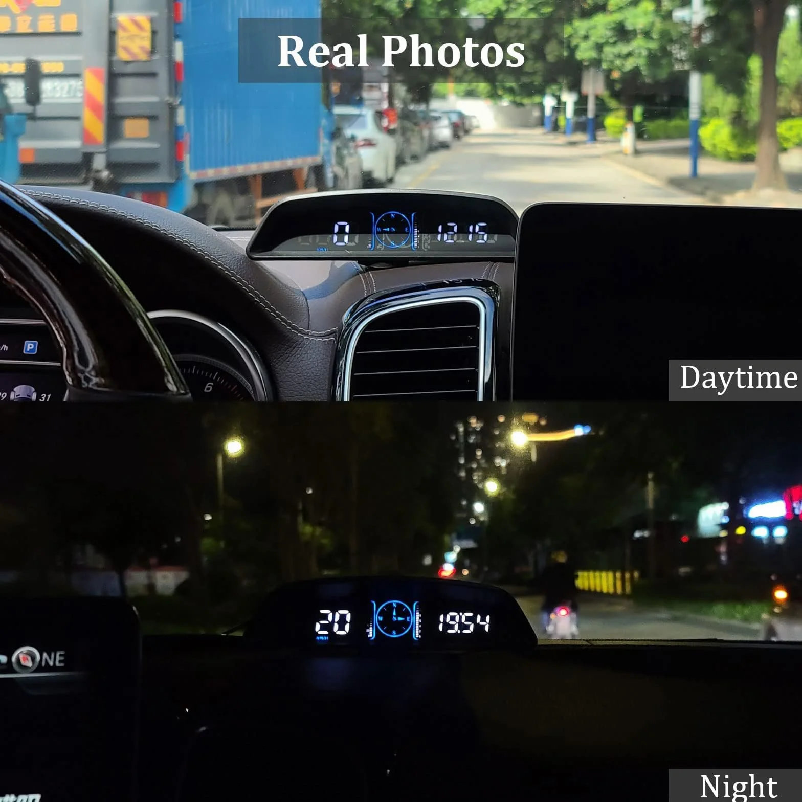 Tachimetro, Ricezione Segnali Satellitari, Visualizzazione Velocità e Altre Funzioni, Car Head Up Display, Applicabile a tutti i Veicoli