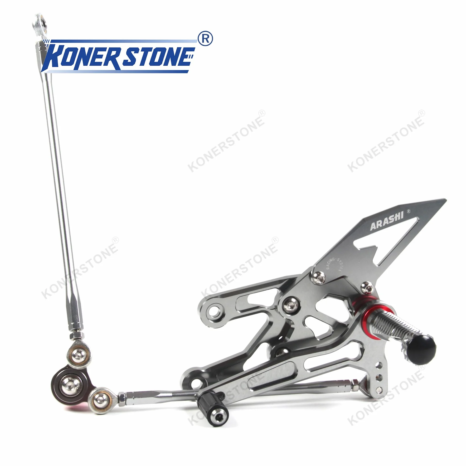 (Versione 2.0) Pedane regolabili per CBR1000RR 2004-2007/CBR600RR 2006 2003-2005 Poggiapiedi Pedane Poggiapiedi Accessori CBR 1000 RR CBR 600 RR CBR 1000RR 600RR Nero (Grigio)