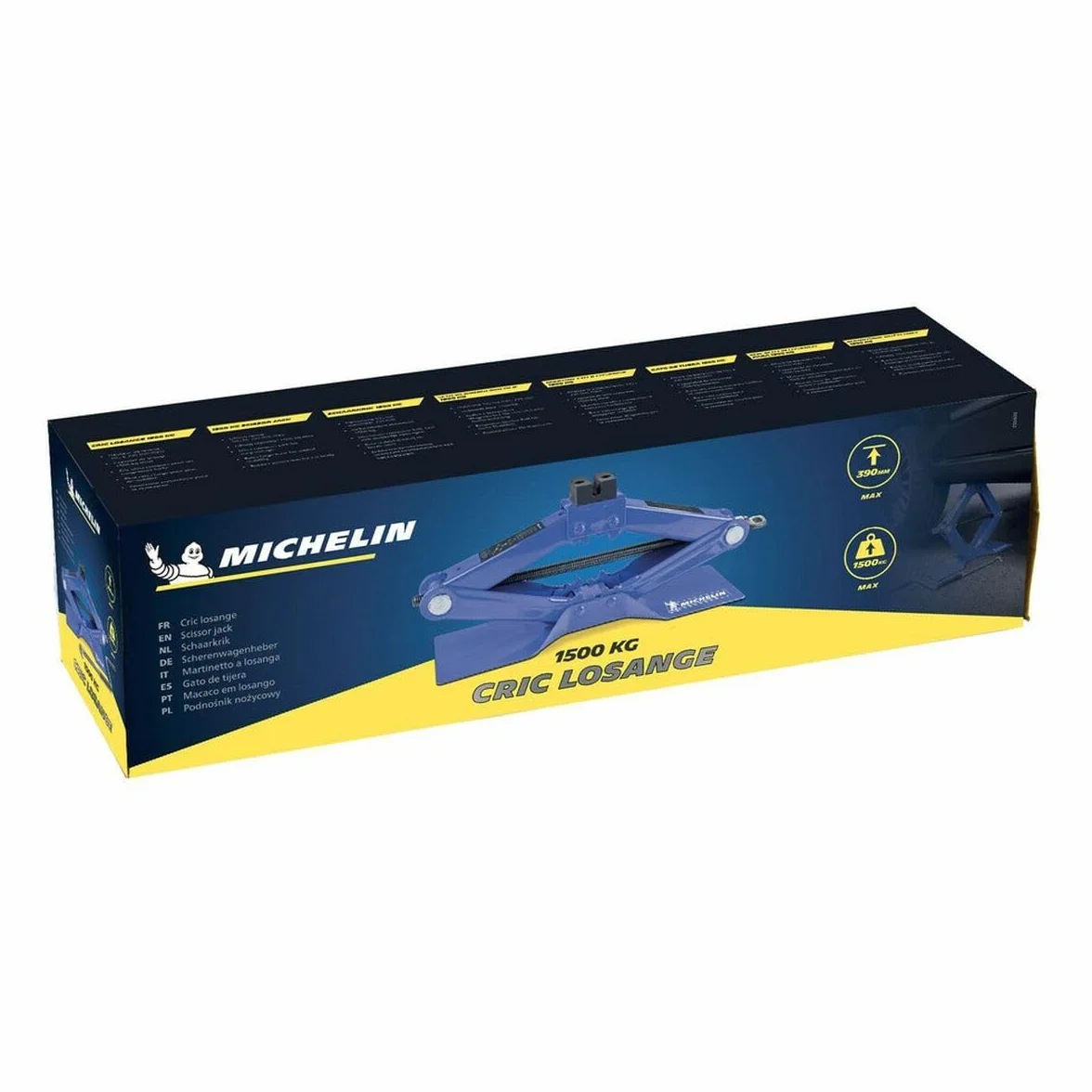 Michelin Cric a pantografo Auto 1,5T, Altezza di leva 115-410 mm