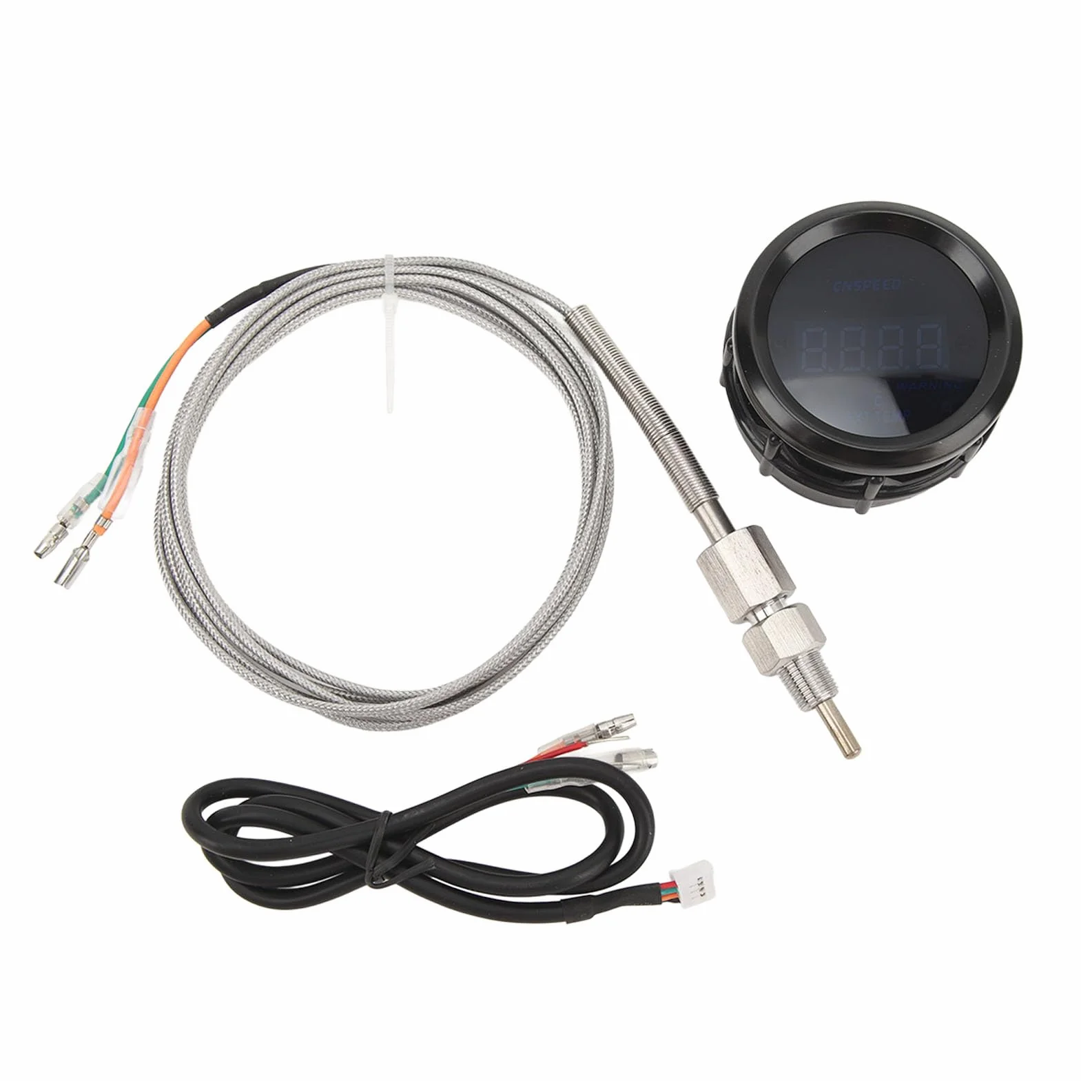 Indicatore di Temperatura del Gas di Scarico Indicatore EGT con Sensore Ad Alta Precisione Universale Adatto 52mm 12V per Auto
