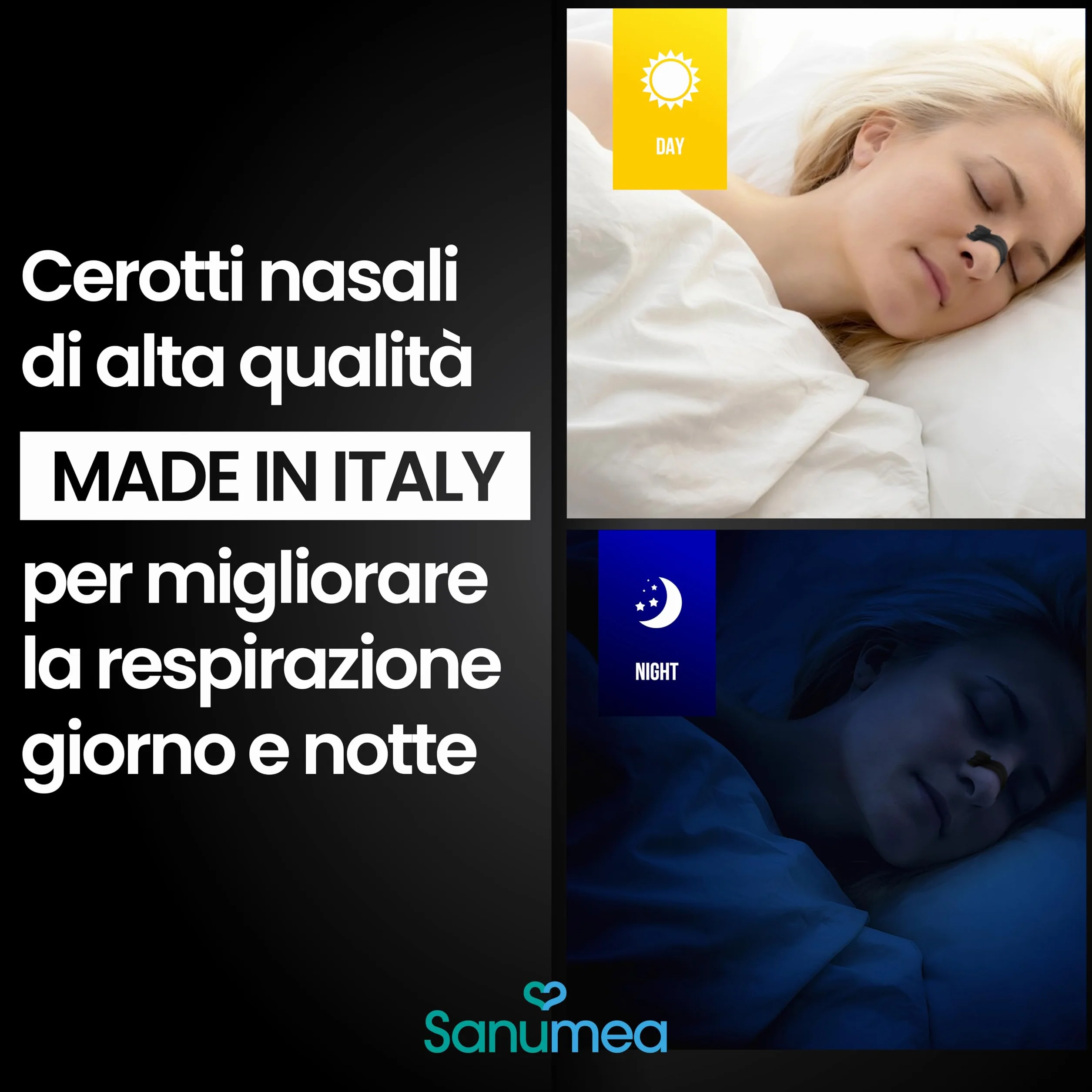 Cerotti Nasali Anti Russamento 30 Pezzi, Sport Respira Bene, Dimensioni Universali, Marca Italiana