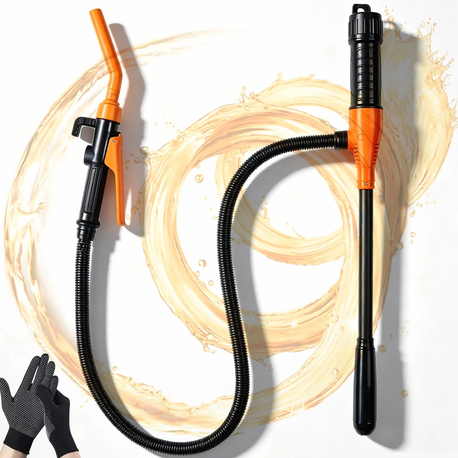 Pompa a trasferimento elettrico, pompa a benzina per tanica, pompa a trasferimento liquido a batteria, pompa di trafilo, pompa ad olio elettrica portatile, 2.4 GPM (9 L/min) a benzina diesel