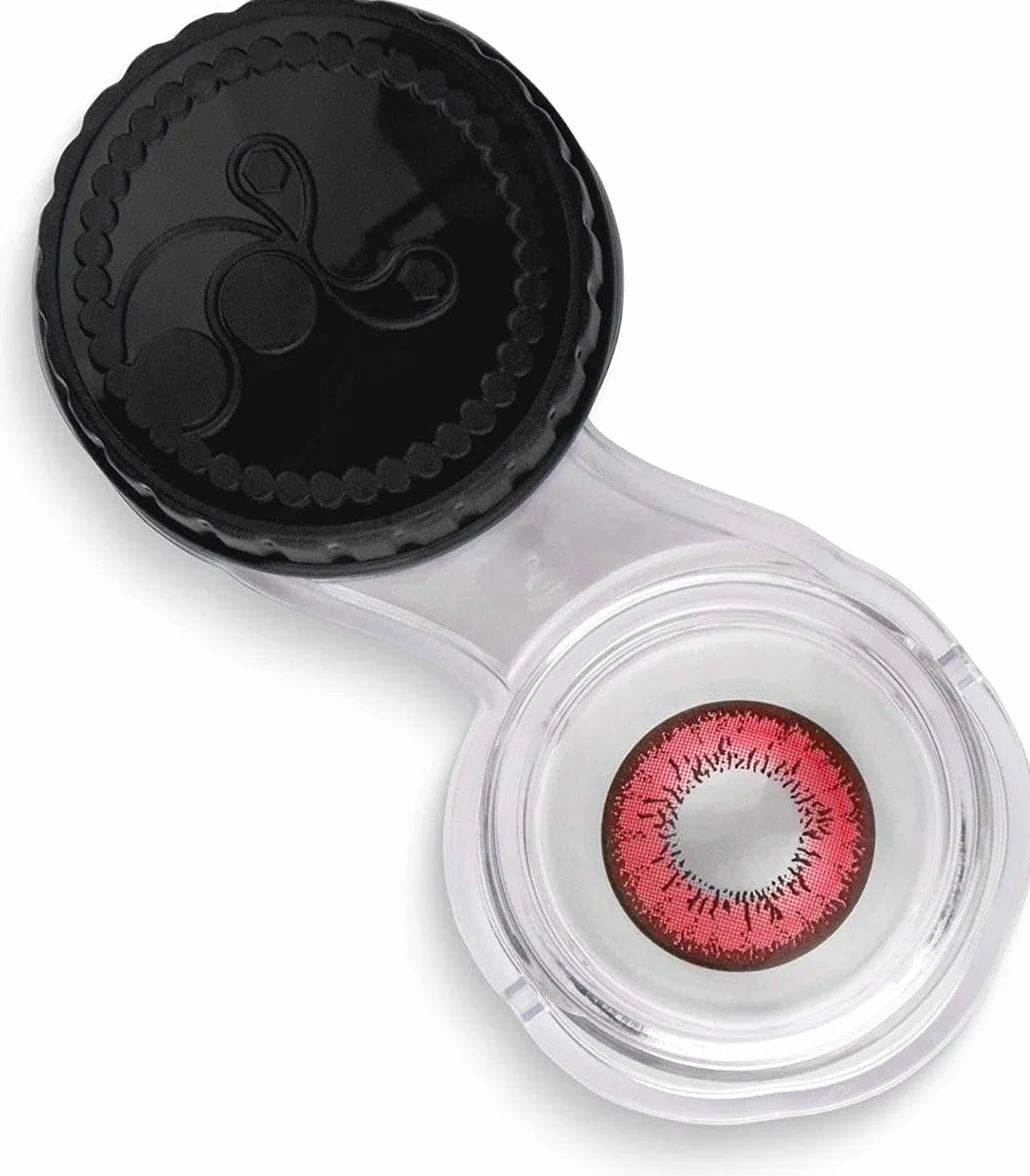 Meralens Colorate Lenti a Contatto Lupo Rossa Red Flower Lenses 1 Anno 1 Coppia