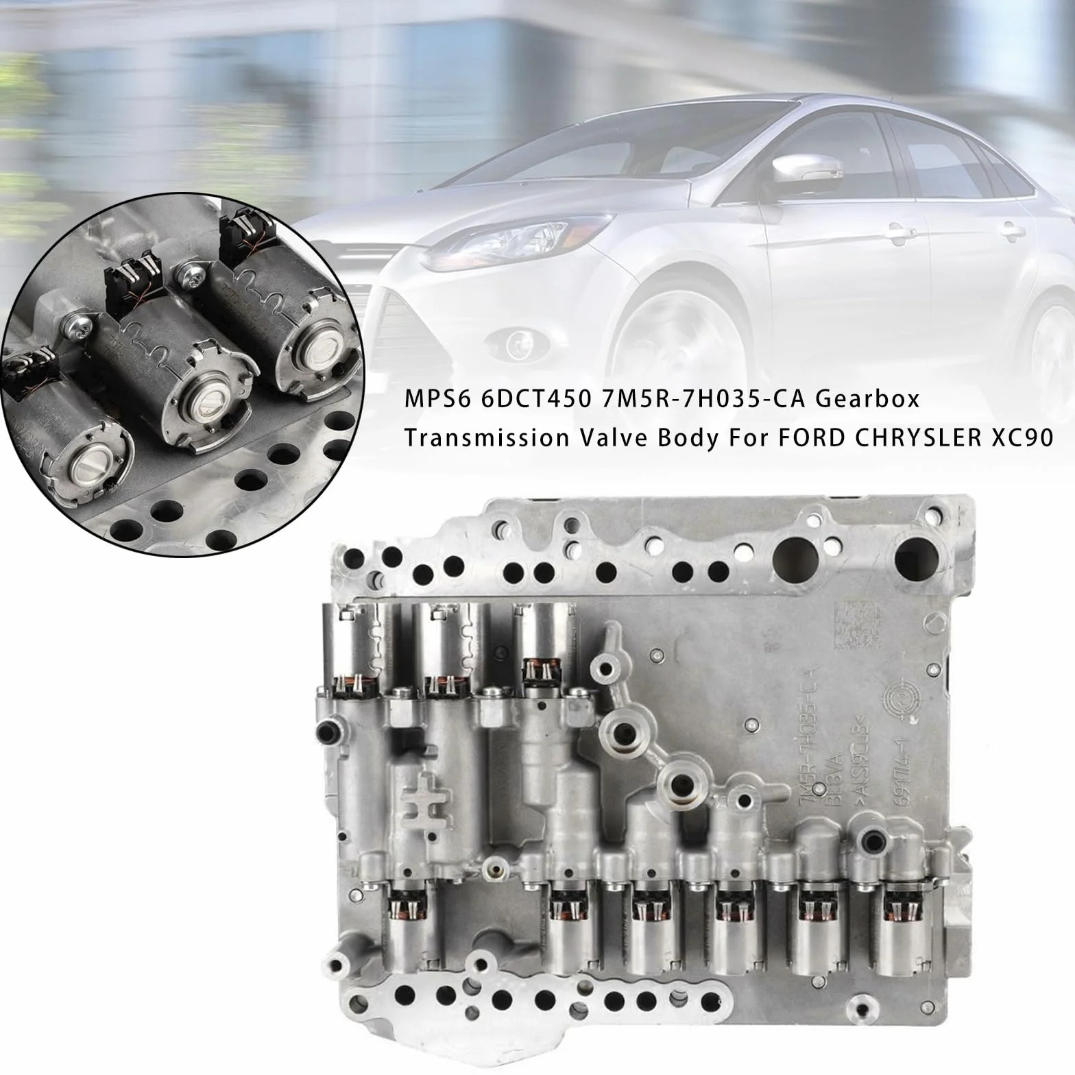 Topteng Adatto per MPS6 6DCT450 7M5R-7H035-CA Gearbox Transmission Valve Body Adatto per Ford Chrysler