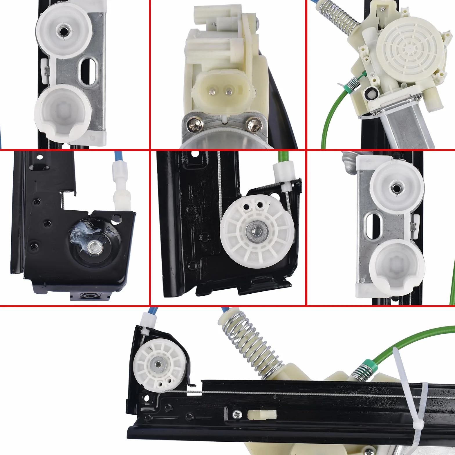 Alzacristalli con motore anteriore sinistro 2/3 porte Compatibile con Mini R50 R52 R53 Cooper Works One 2001-2005
