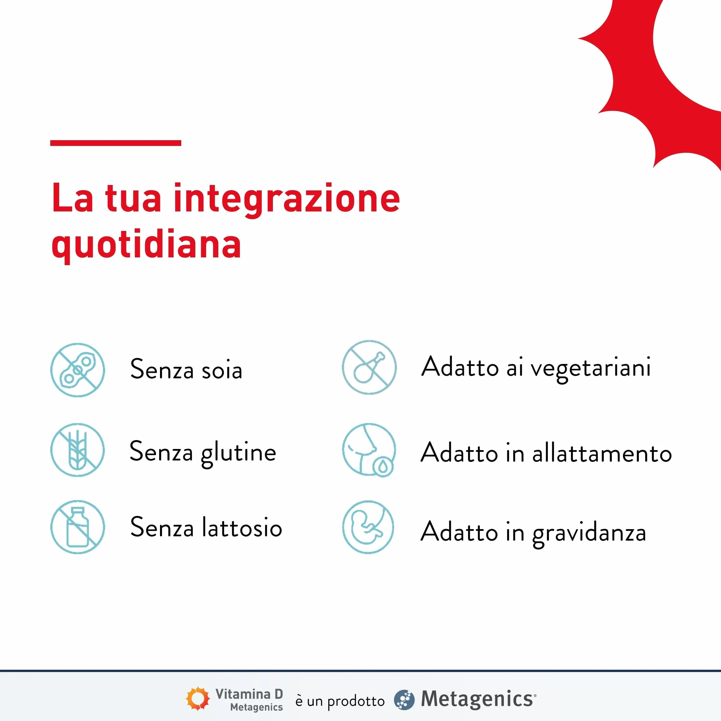 Metagenics Vitamina D 2000 U.I. 168 Compresse Masticabili Integratore per Sistema Immunitario e Supporto a Ossa, Denti e Muscoli