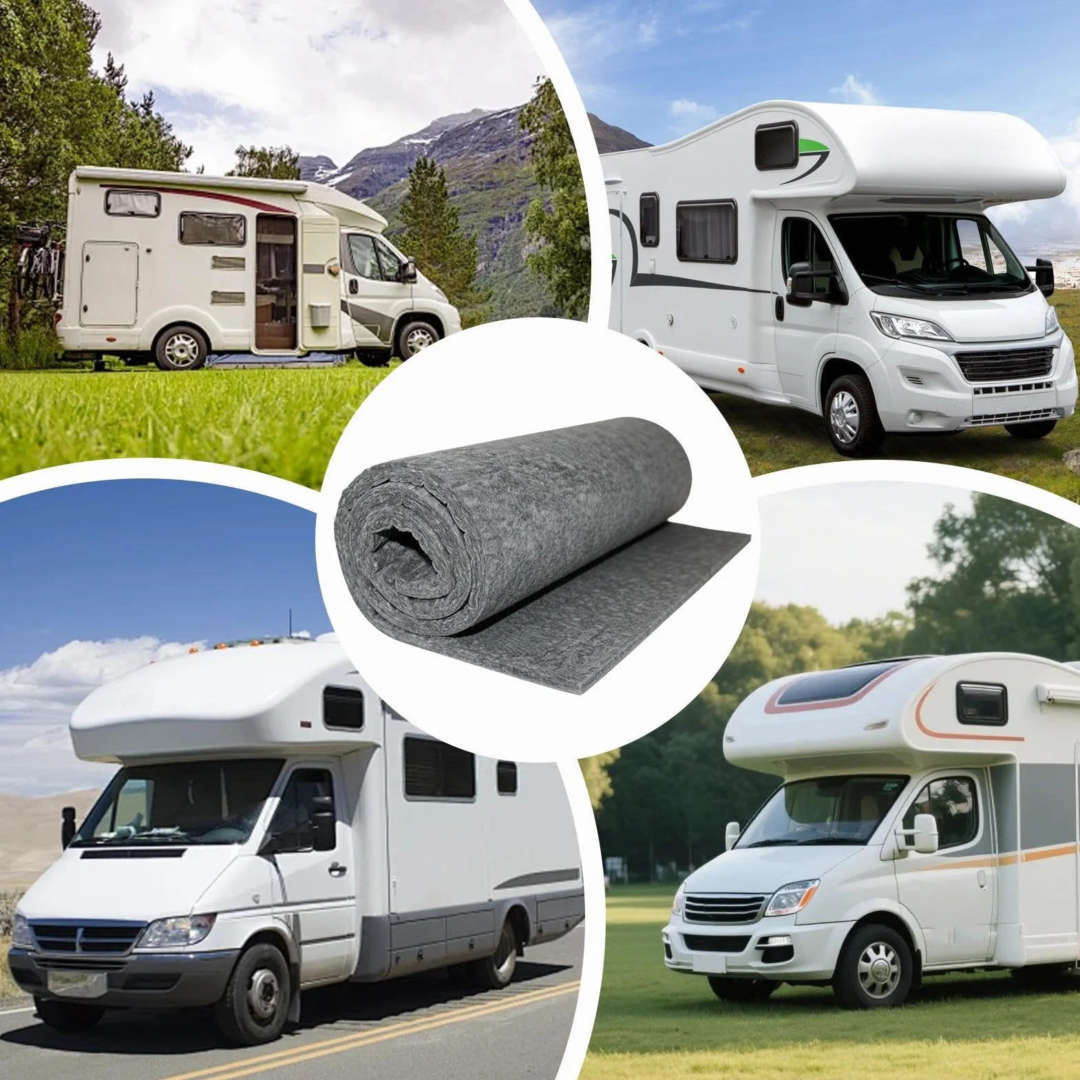 Automotive Sound Deadening Mat - Noise Insulation Sheet for Vehicle Interior Panels | Butyl Rubber with Aluminum Foil Layer, Cuttable Vibration Dampening Pad for Door Roof Floor Truck Van SUV RV