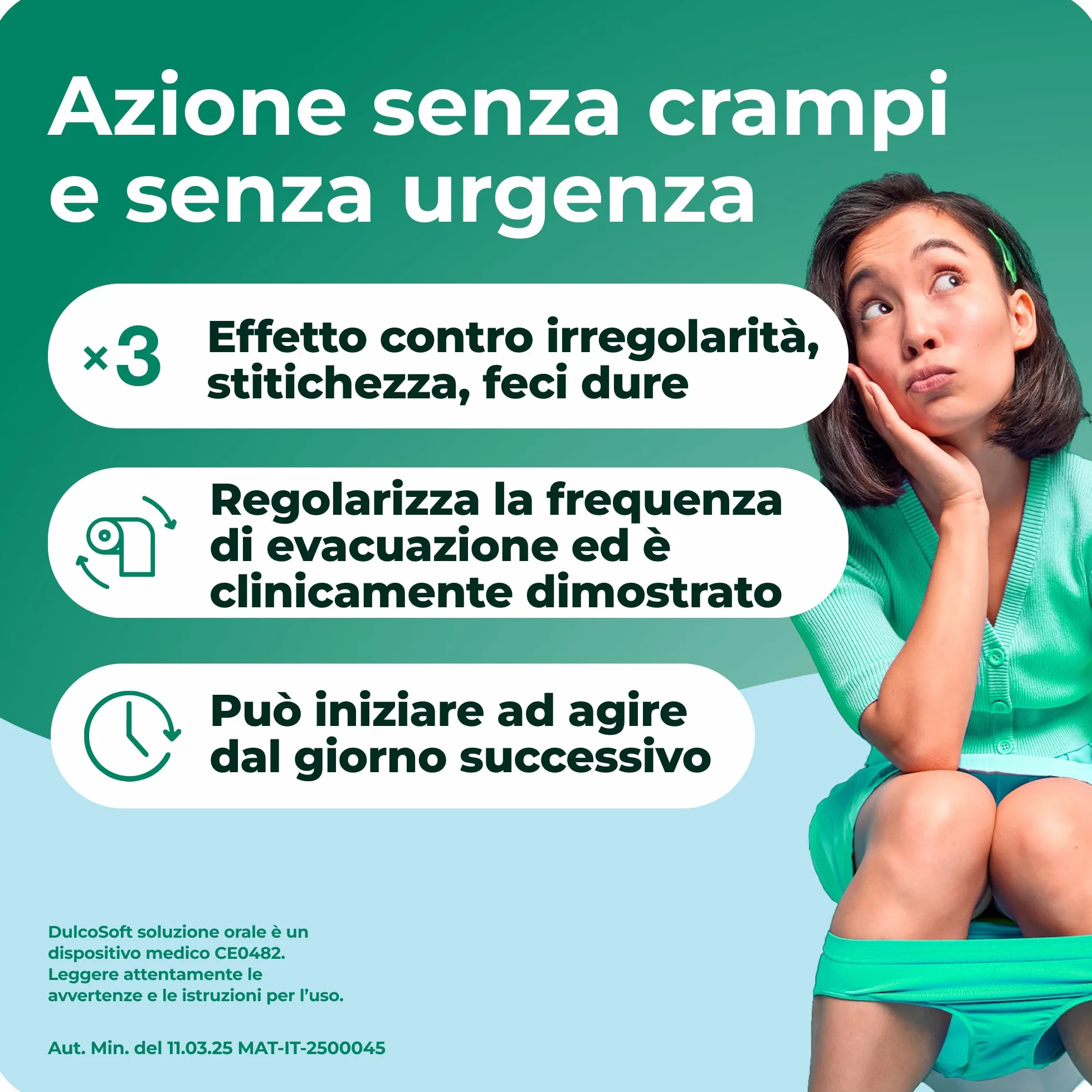 DulcoSoft Lassativo con Macrogol, Rimedi Stitichezza Adulti e Bambini - Soluzione Orale 250ml