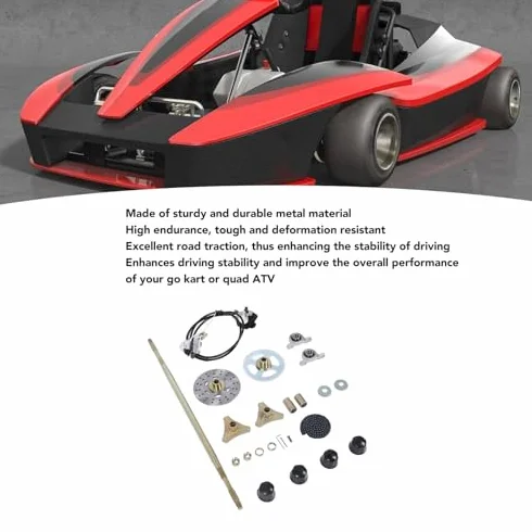 Akozon Kit di Ricambio per Pinza Disco Freno Catena Go Kart 29 Pollici per ASSE Posteriore Live per Quad ATV