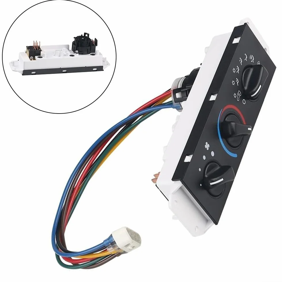 Interruttore del pannello di controllo del riscaldatore A/C compatibile con Jeep per Wrangler TJ 1999-2004, OE: 55037473AB, 55037473AB, 55037473AA, 55037612AA, 55056558AA, 55056559AA